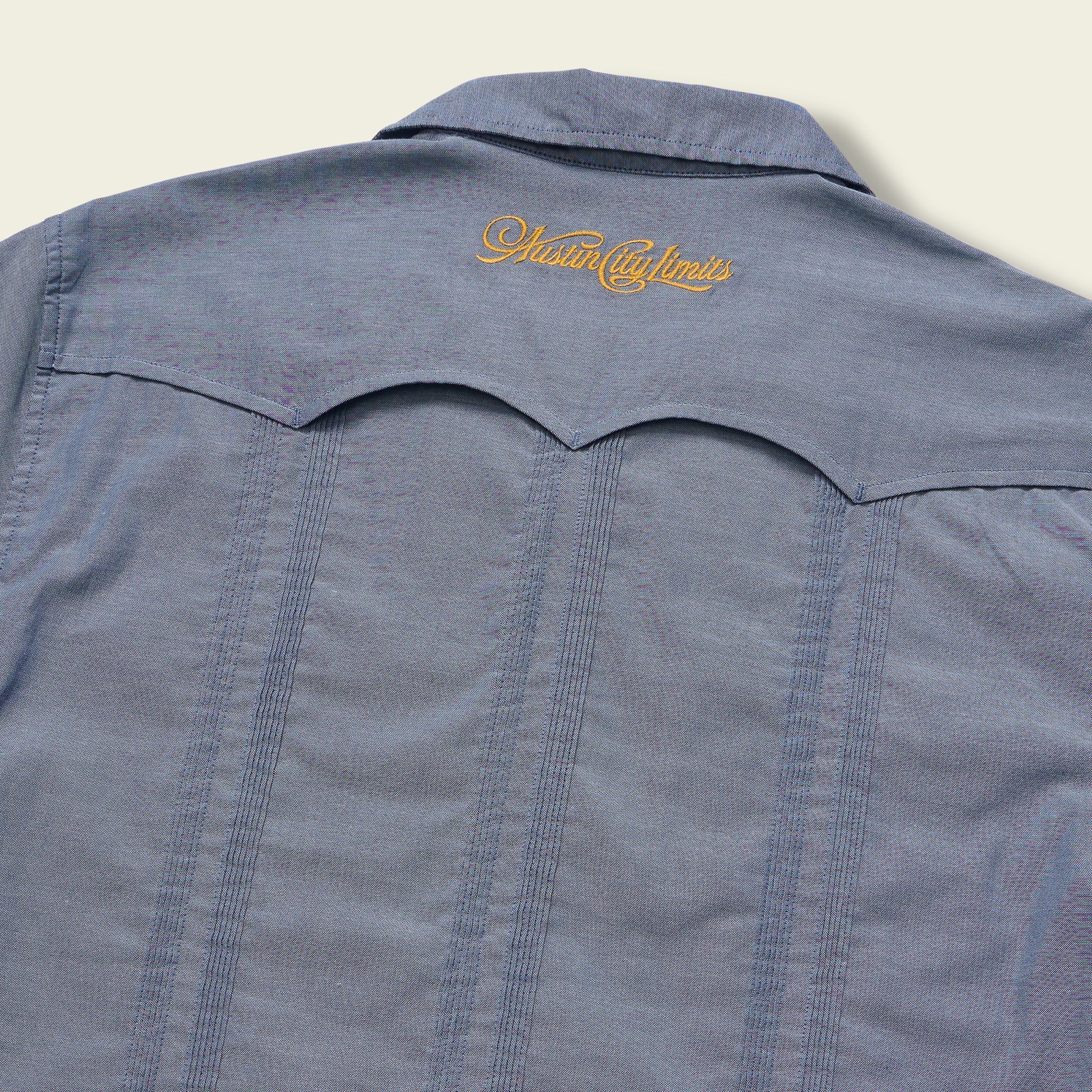 ACL Fest 2025 Guayabera Shirt - Rosas Amarillas : Azul - Image 7