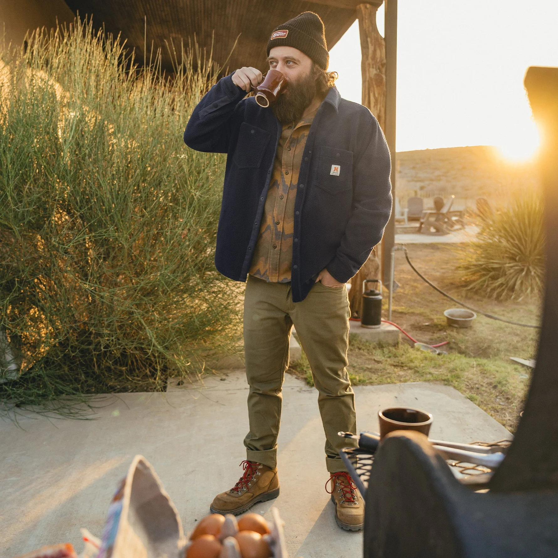 Allegheny Fleece Overshirt - Dark Indigo - Image 2