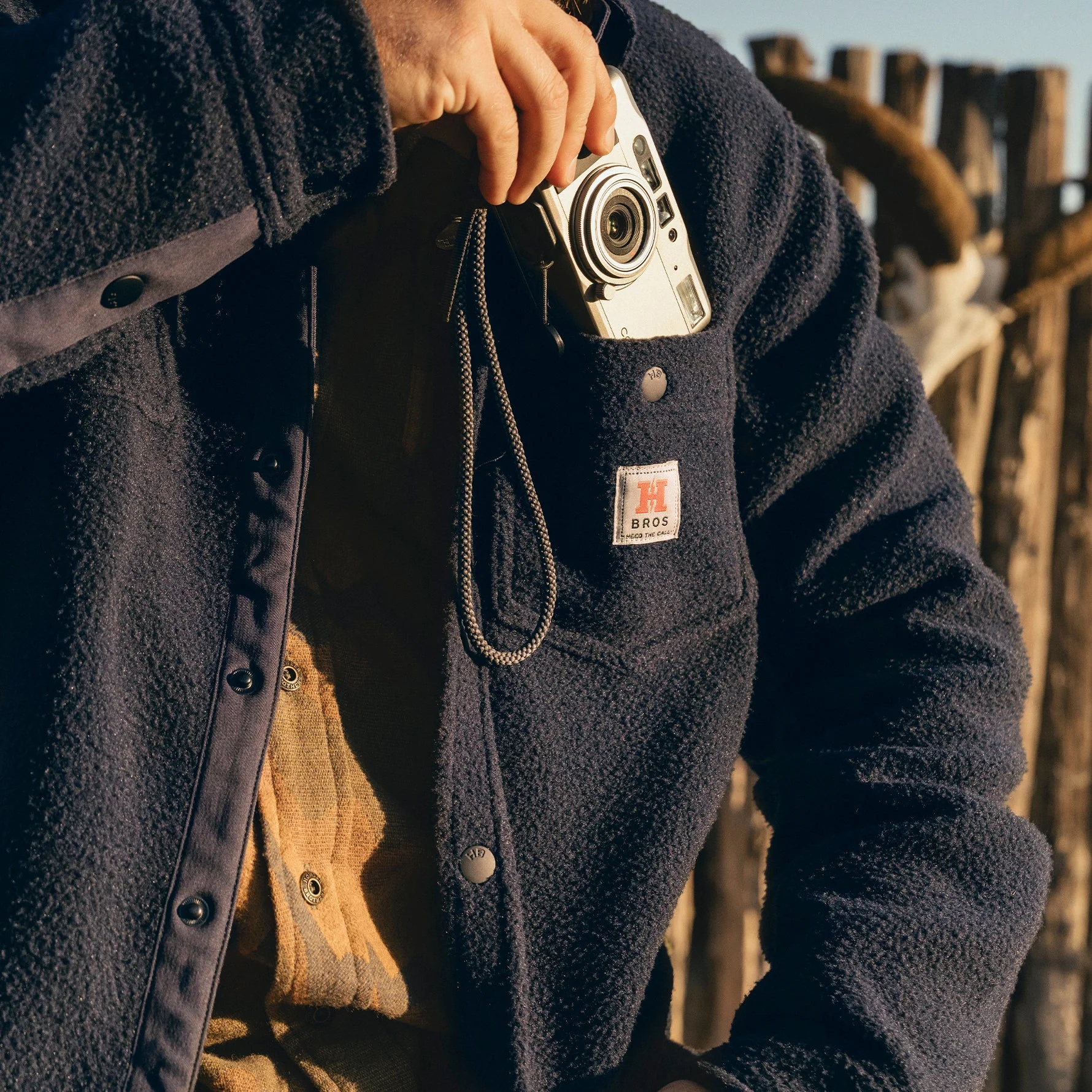 Allegheny Fleece Overshirt - Dark Indigo - Image 8