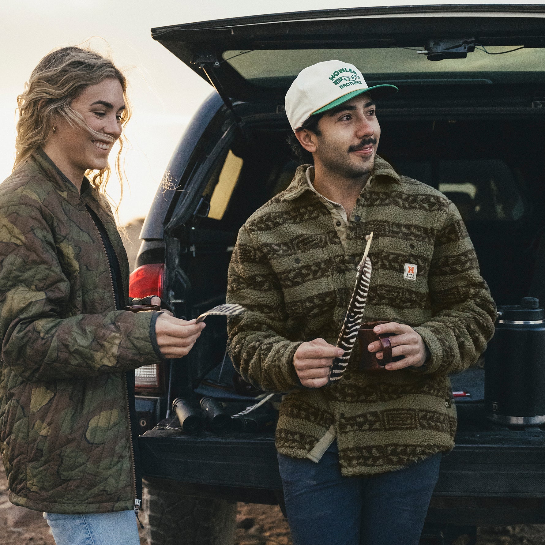 Allegheny Fleece Overshirt - Hanko Stripe : Lichen Green - Image 2
