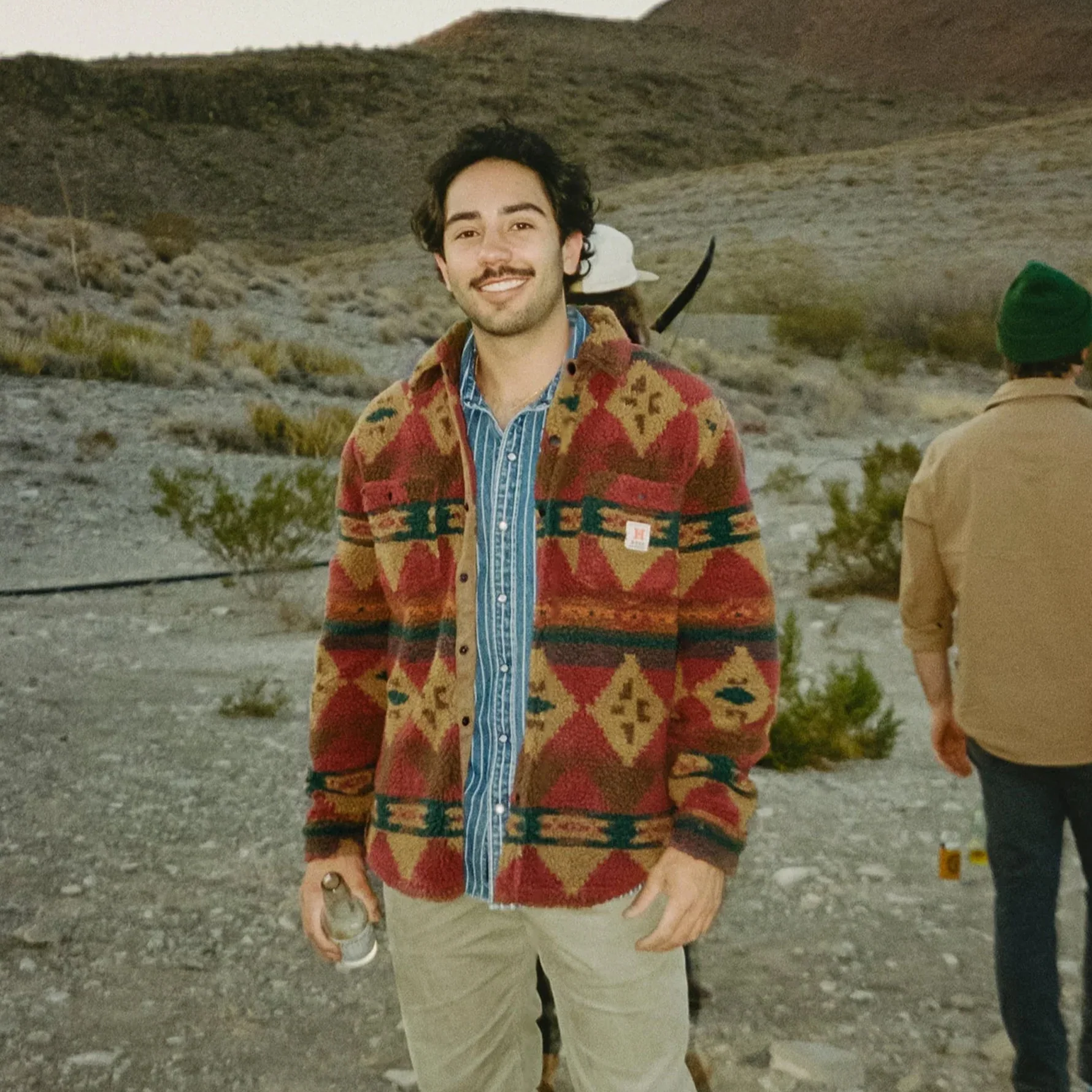 Allegheny Fleece Overshirt - Mitla Motifs : Brick - Image 2