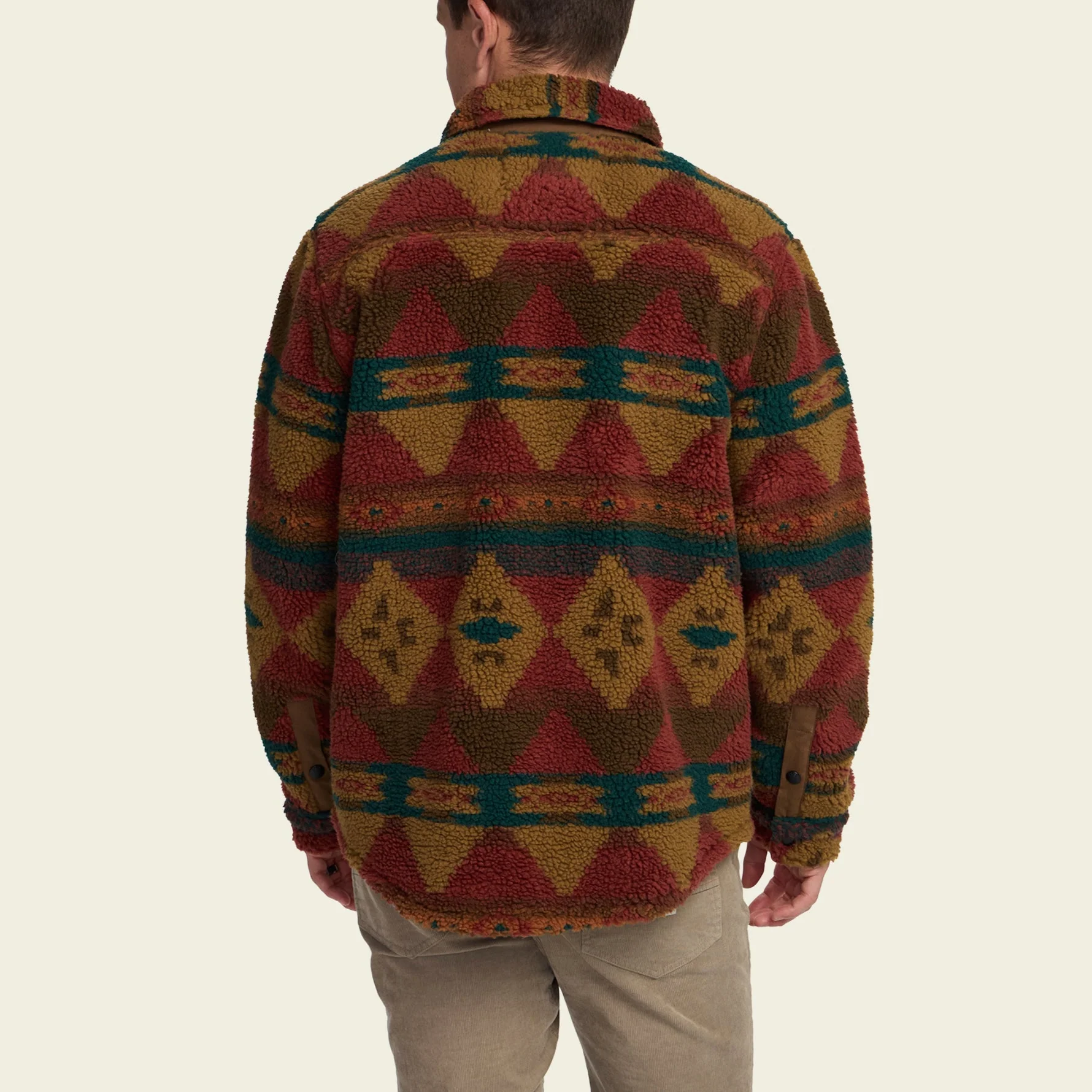 Allegheny Fleece Overshirt - Mitla Motifs : Brick - Image 5