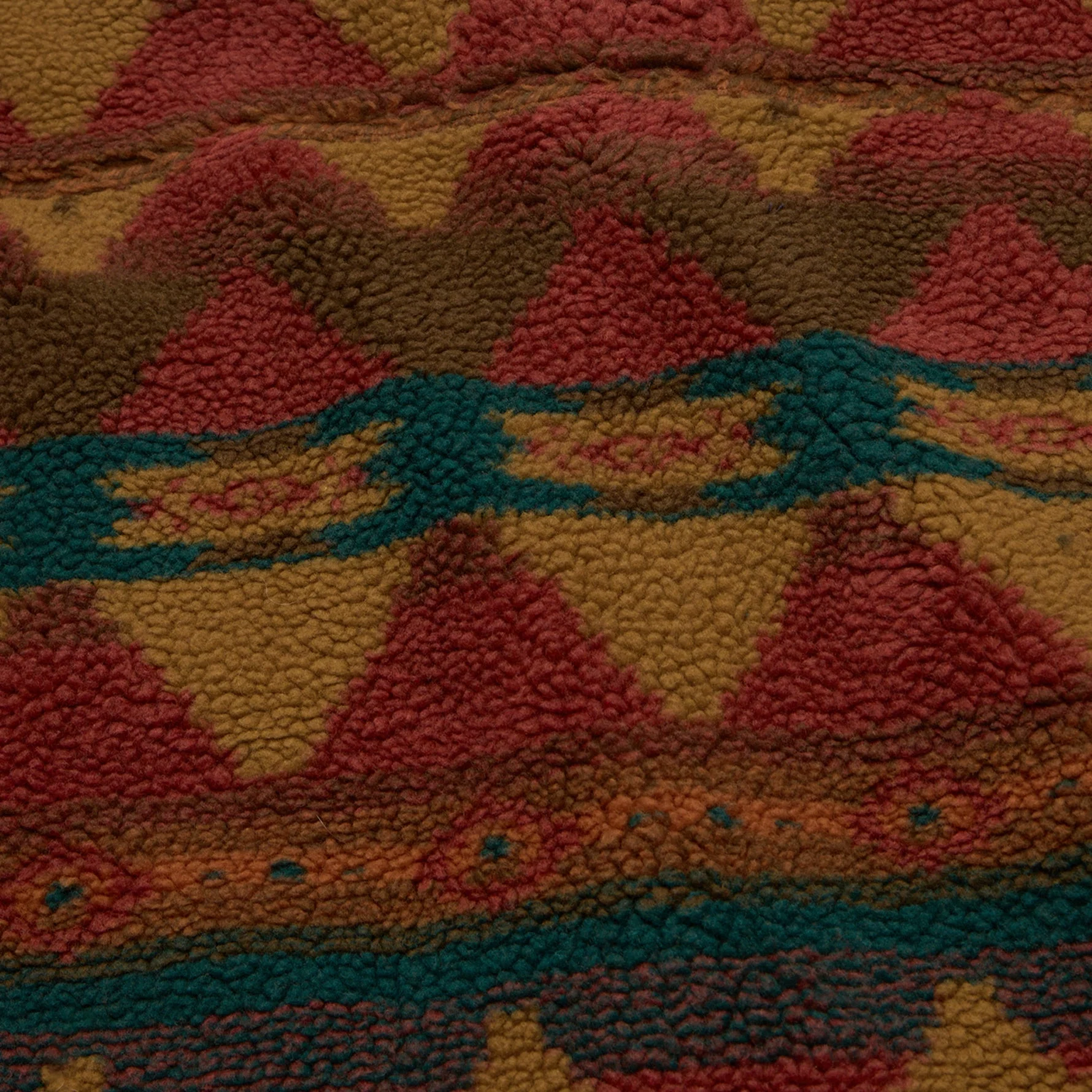 Allegheny Fleece Overshirt - Mitla Motifs : Brick - Image 8