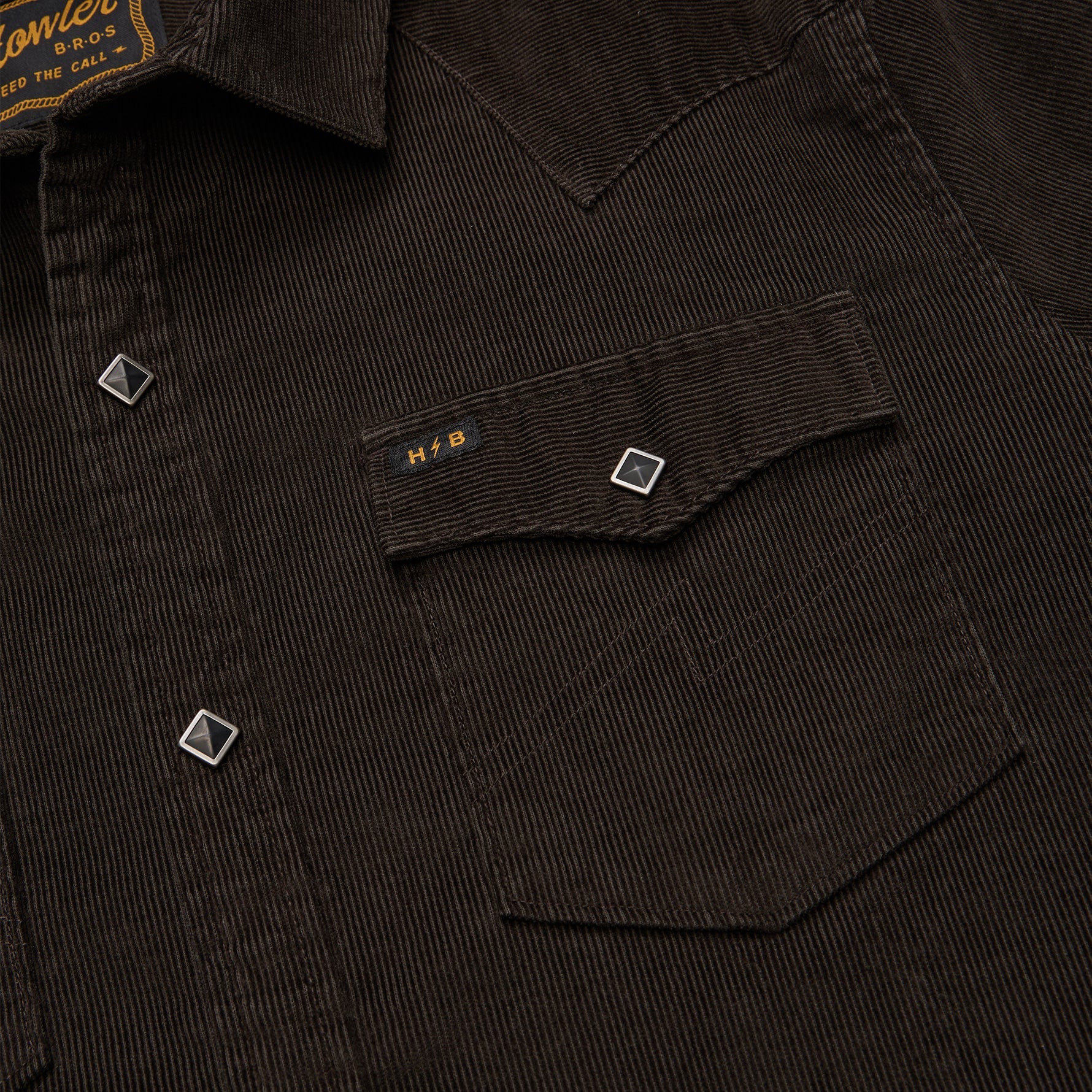 Banning Corduroy Snapshirt - Antique Black - Image 4