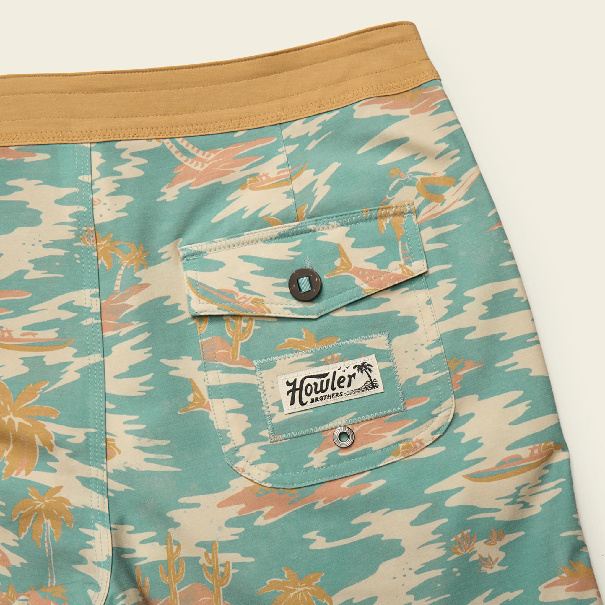 Bruja Boardshorts 18.5" - Dreamland : Seafoam - Image 5
