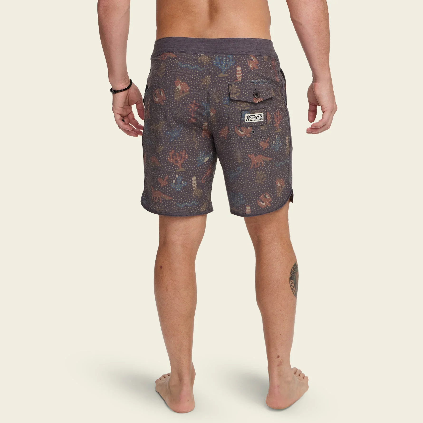 Bruja Boardshorts 18.5" - Ecosistema : Antique Black - Image 4
