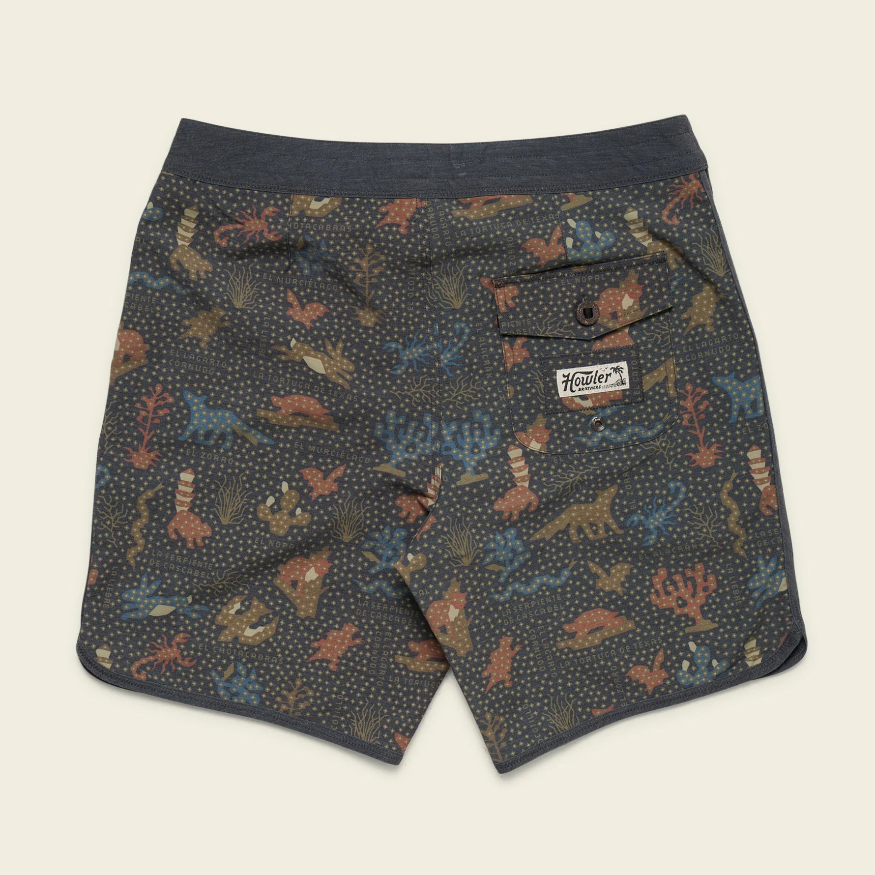 Bruja Boardshorts 18.5" - Ecosistema : Antique Black - Image 8