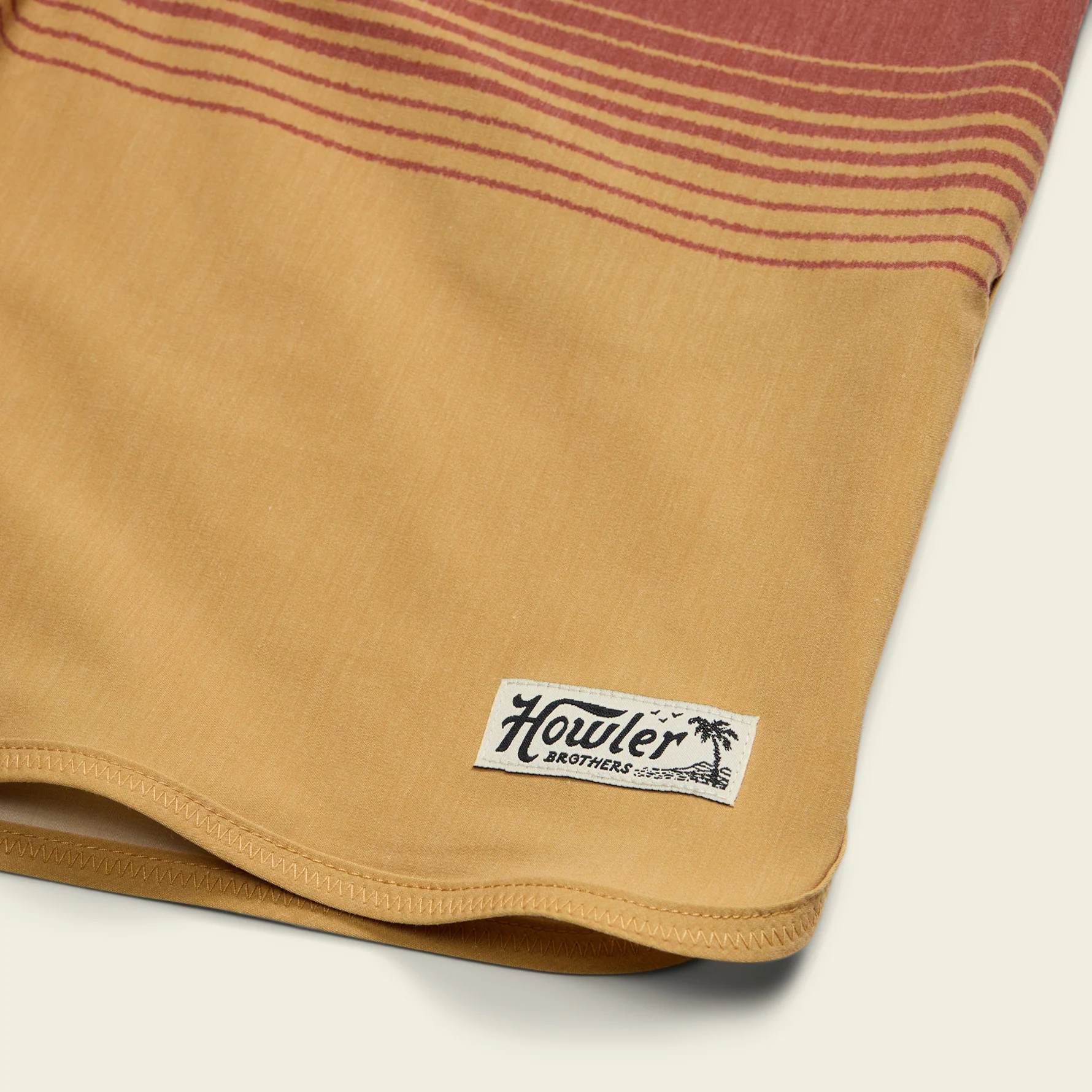 Bruja Boardshorts 18.5" - Meridians : Old Gold - Image 6