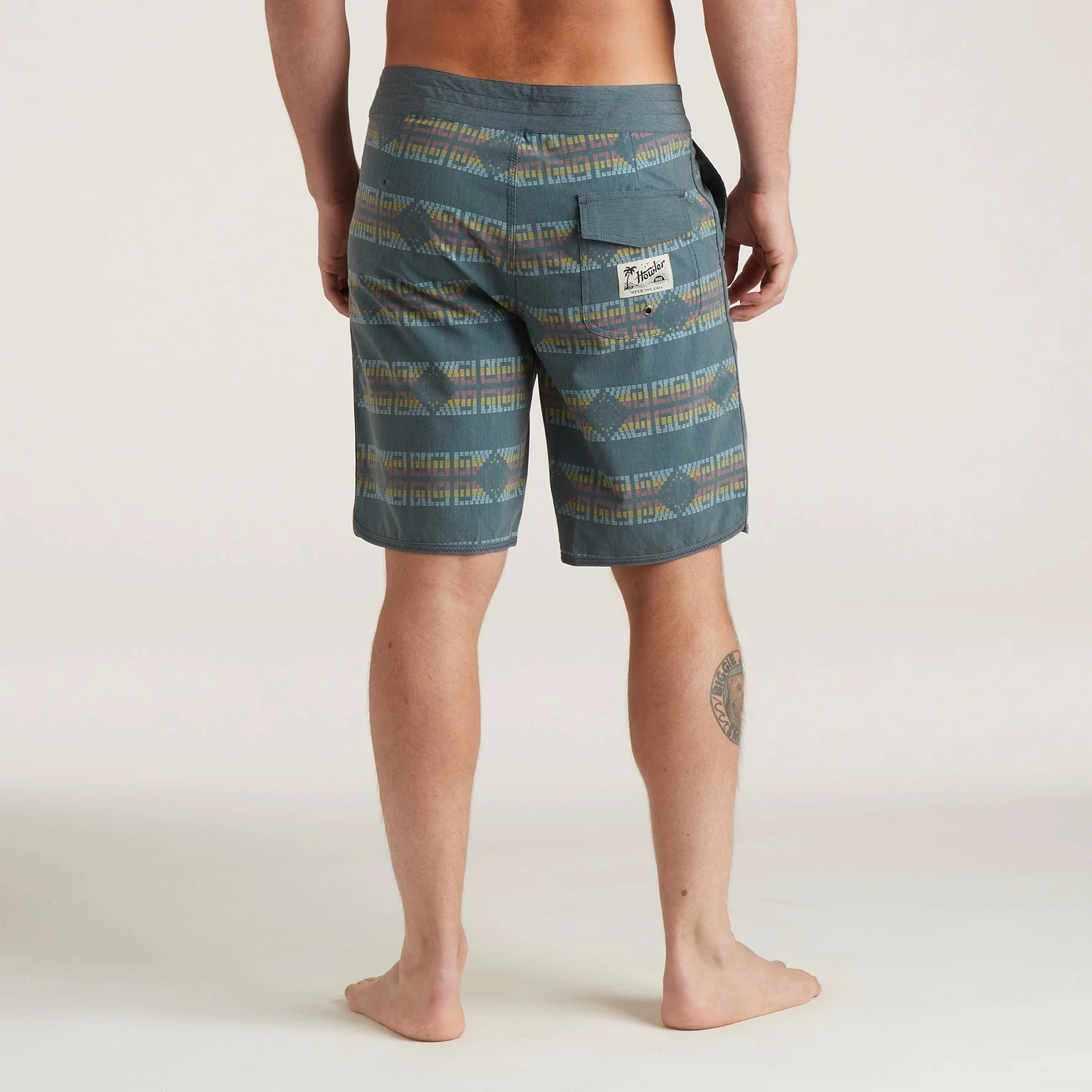 Bruja Boardshorts 18.5" - Mescal : Petrol - Image 4