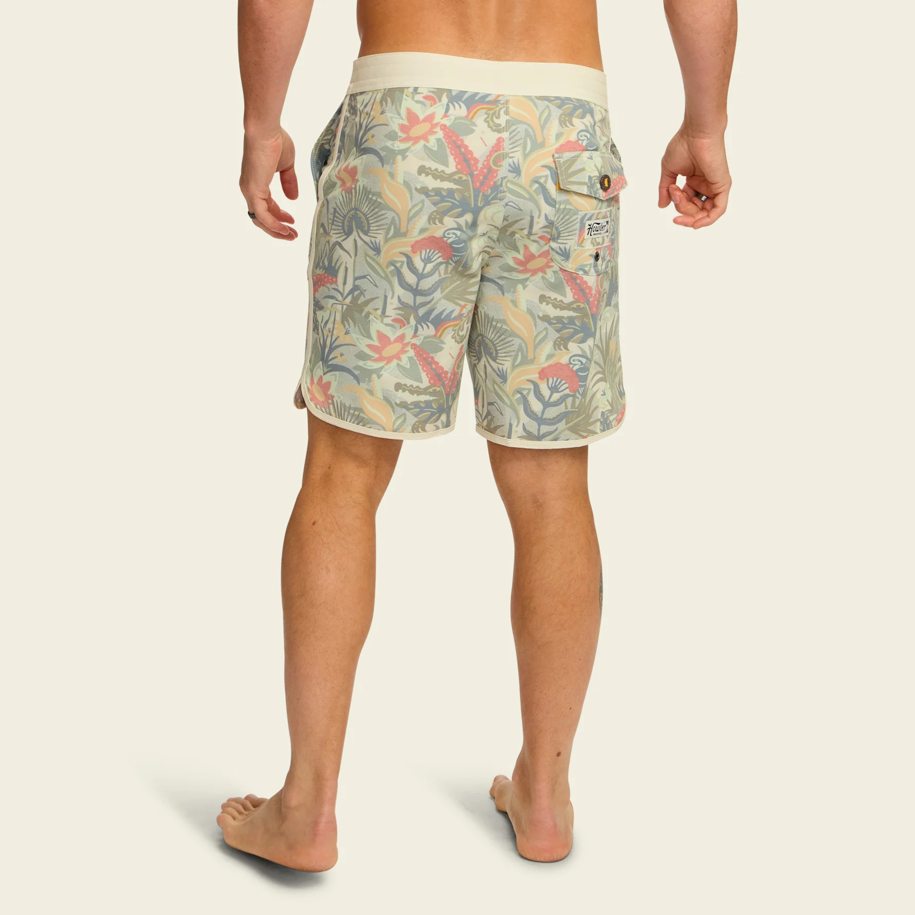 Bruja Boardshorts 18.5" - Ottine Scene : Off White - Image 4