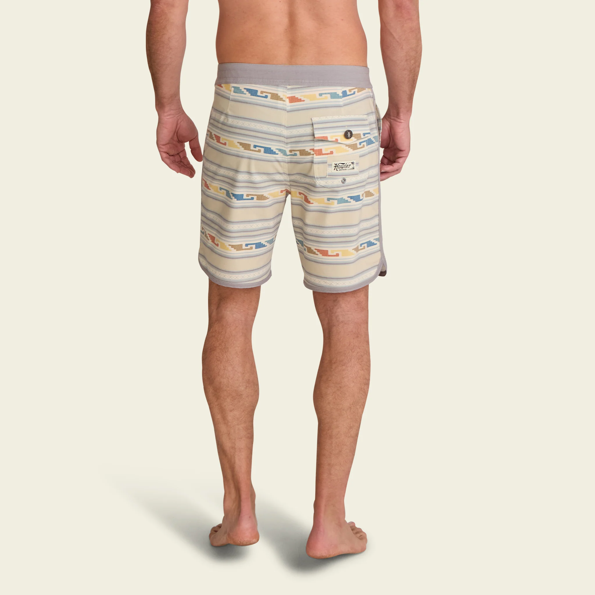 Bruja Boardshorts 18.5" - Temple Tracks : Sand - Image 4