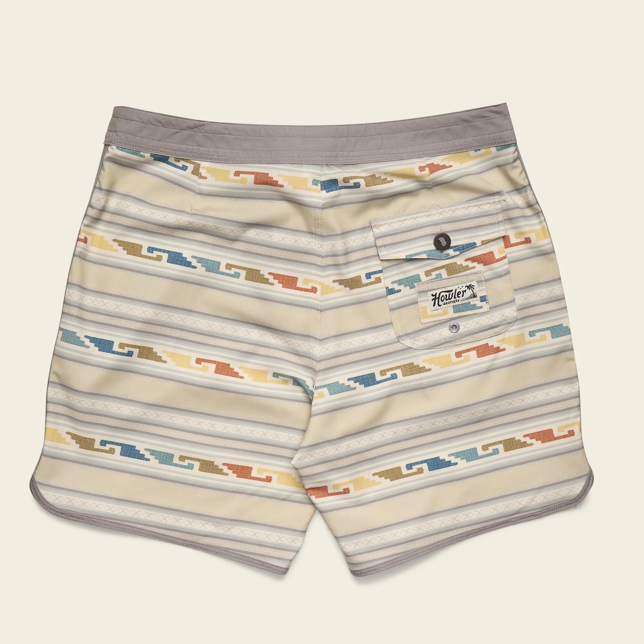 Bruja Boardshorts 18.5" - Temple Tracks : Sand - Image 8