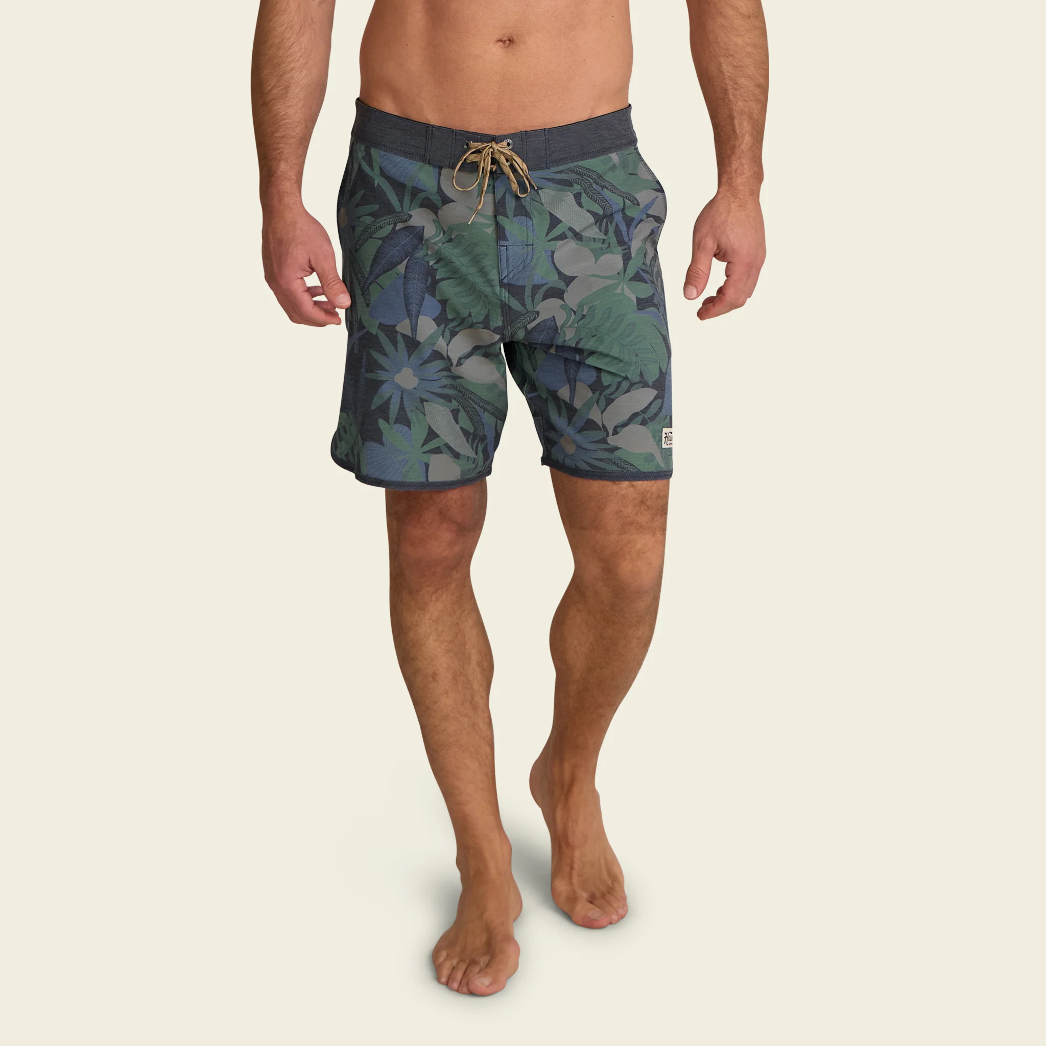 Bruja Boardshorts 18.5" - Tropical Dimension : Antique Black - Image 3