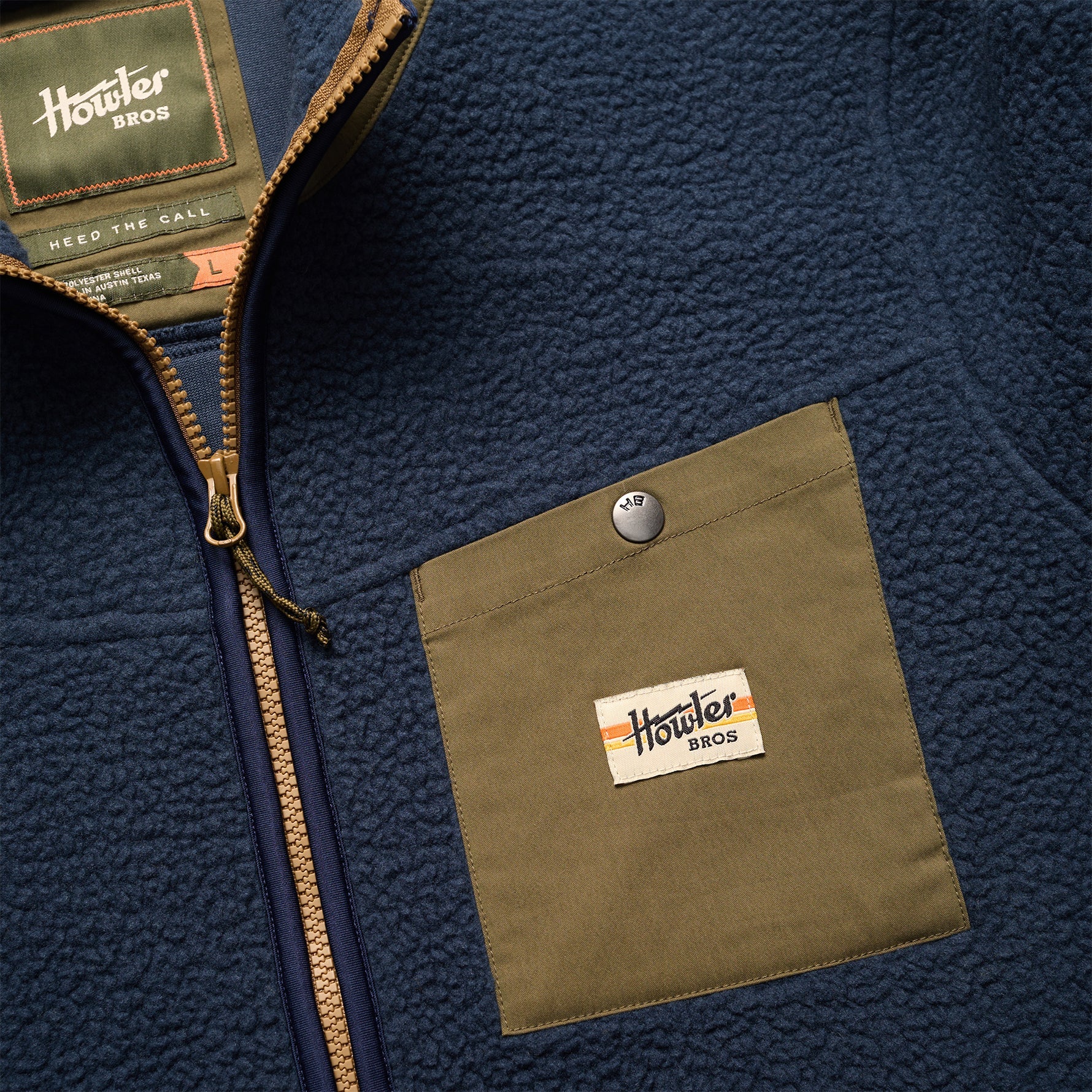 Chisos Fleece Jacket - Station Blue - Image 4
