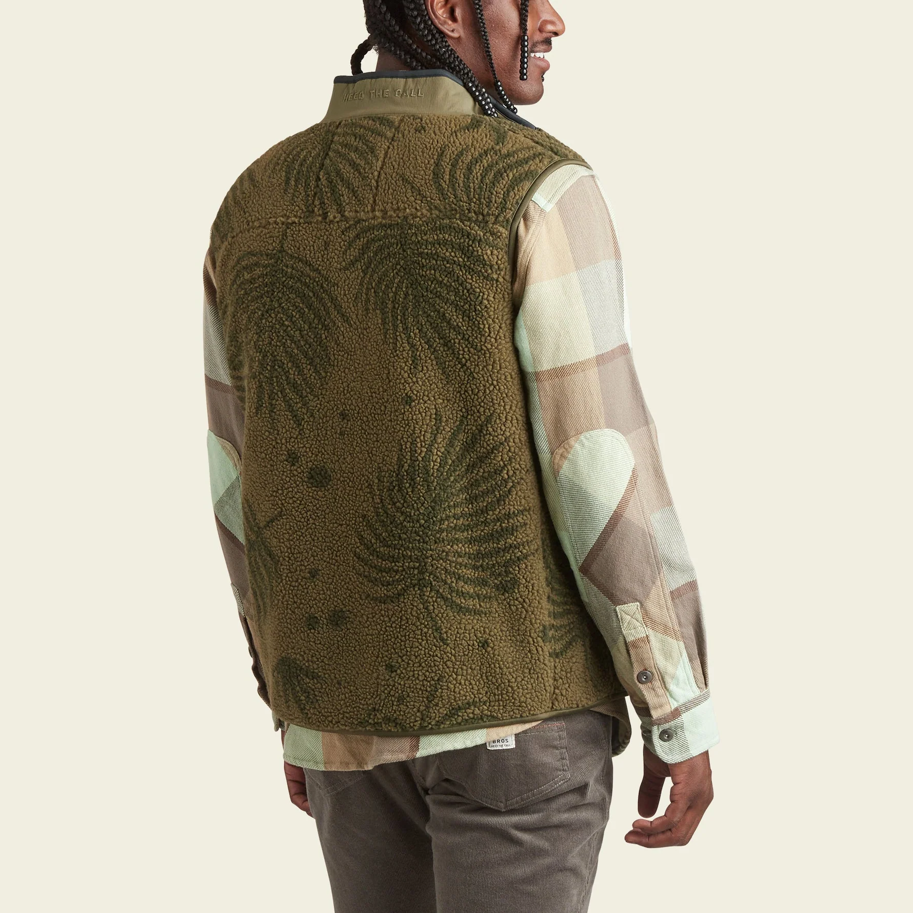 Chisos Fleece Vest - Forest Floor : Frond - Image 5