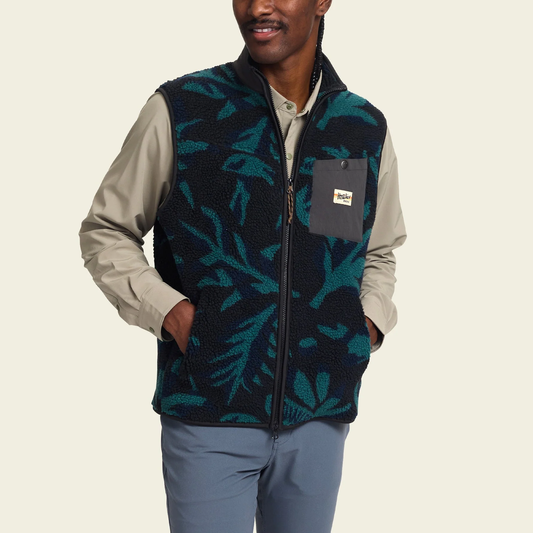 Chisos Fleece Vest - Forgotten Forest : Antique Black - Image 4