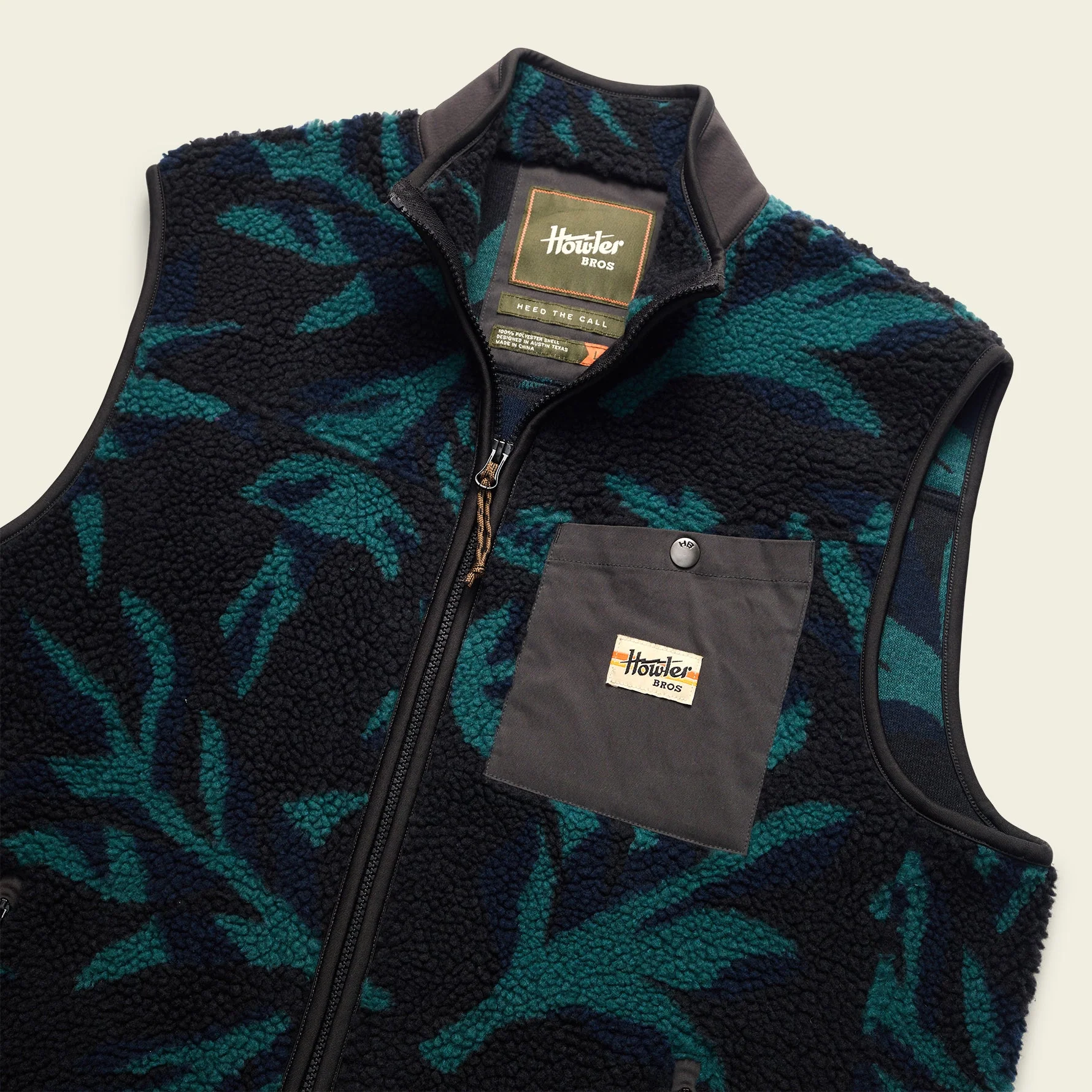 Chisos Fleece Vest - Forgotten Forest : Antique Black - Image 6