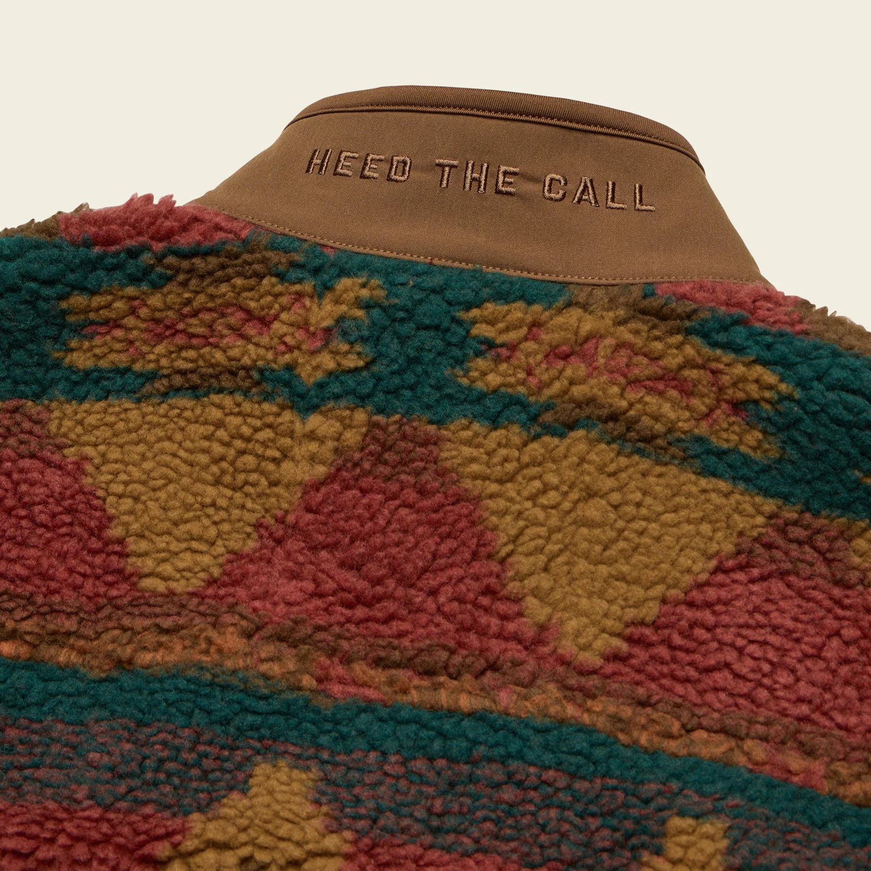 Chisos Fleece Vest - Mitla Motifs : Russet - Image 6