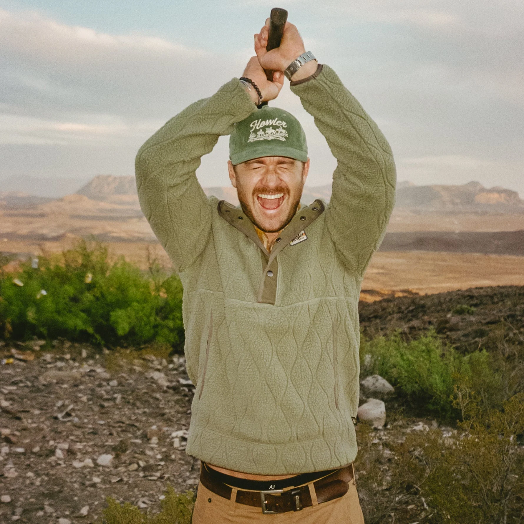Chisos Hooded Pullover - Capillary Waves : Lichen Green - Image 2