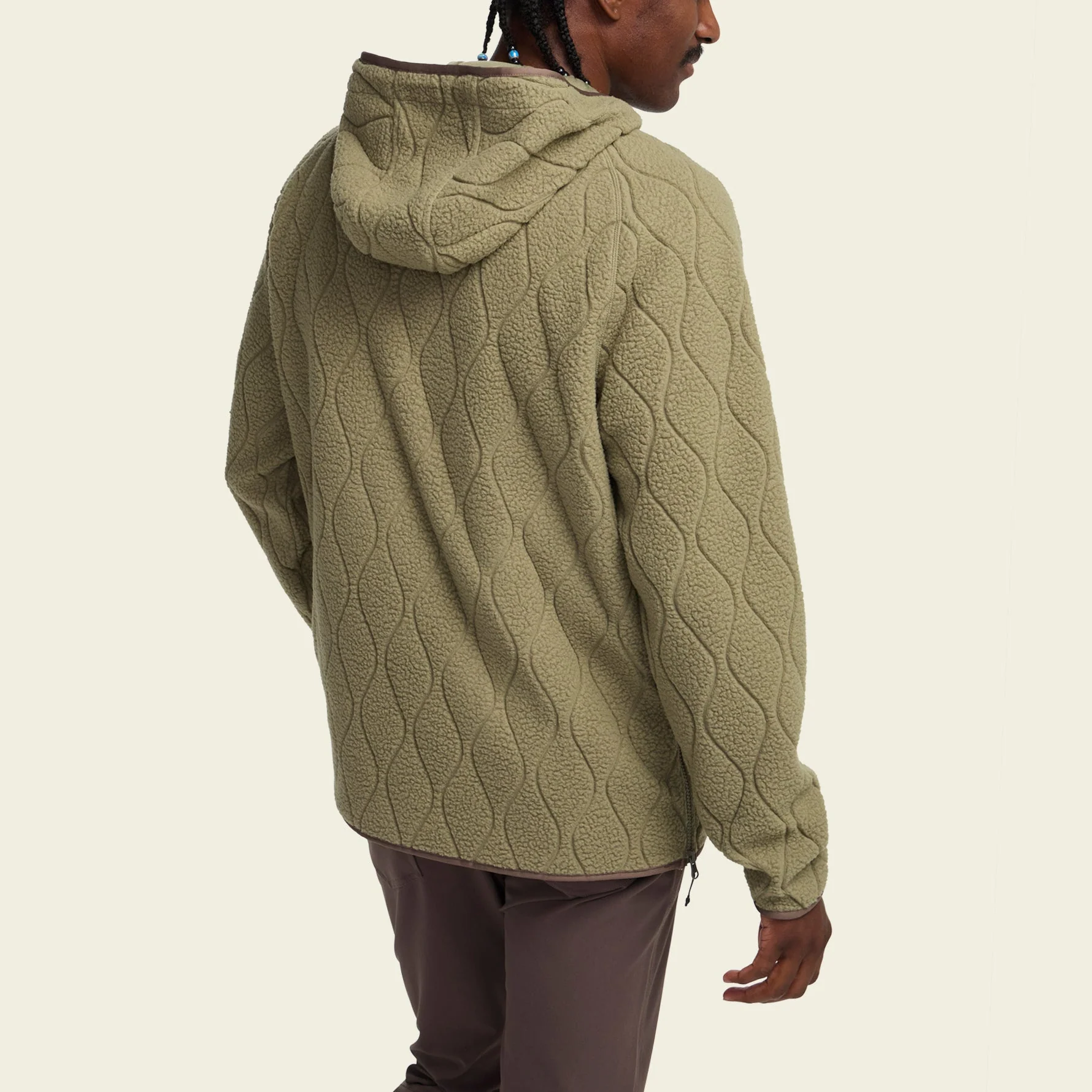 Chisos Hooded Pullover - Capillary Waves : Lichen Green - Image 5