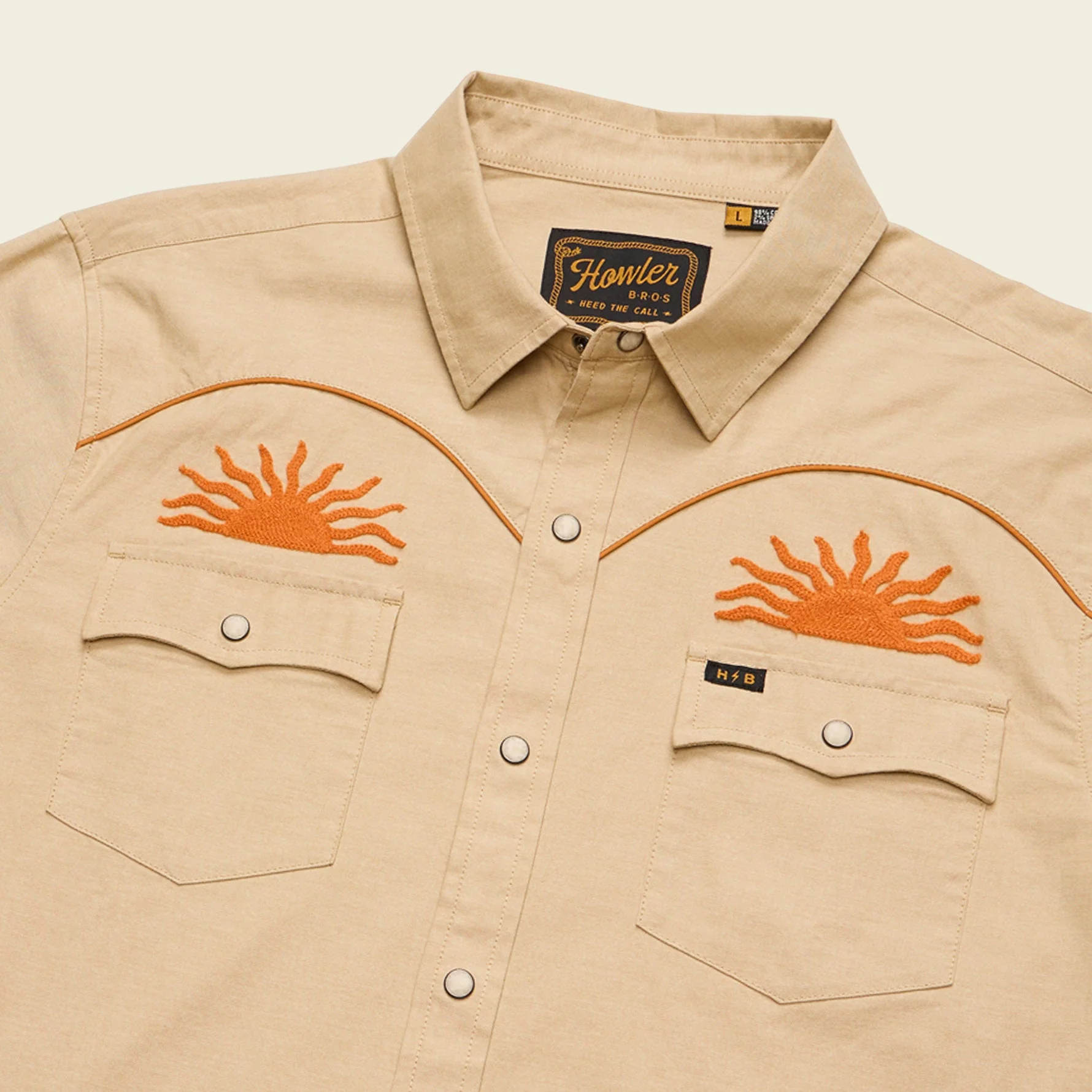 Crosscut Deluxe Snapshirt - El Sol : Gold - Image 3