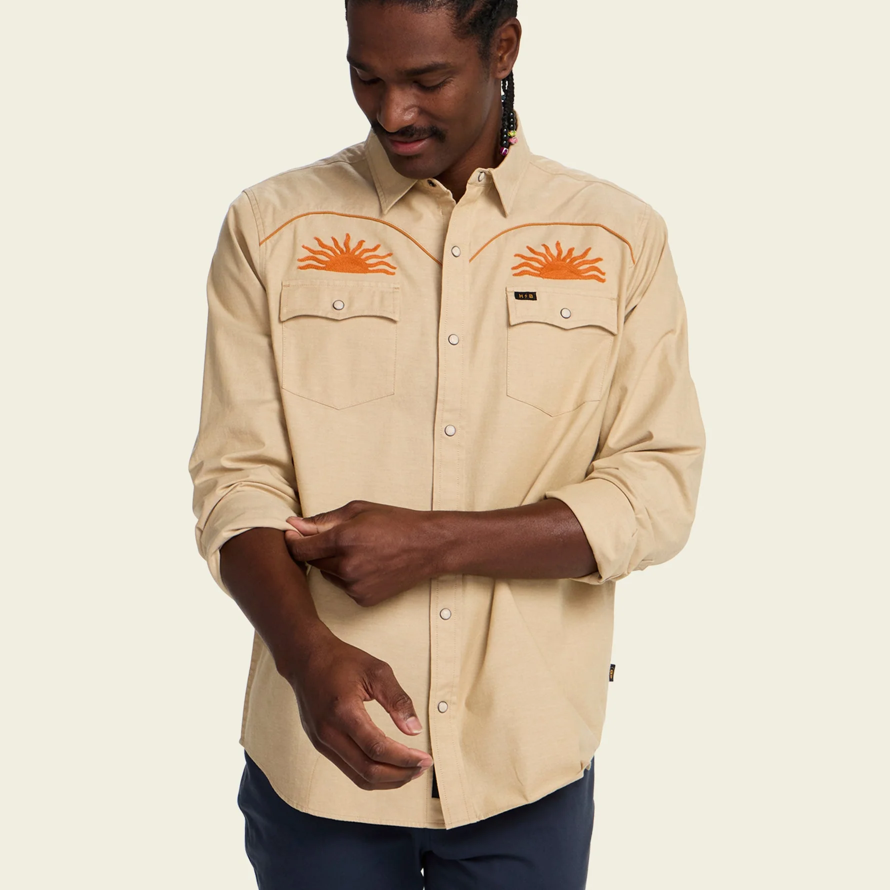 Crosscut Deluxe Snapshirt - El Sol : Gold - Image 4