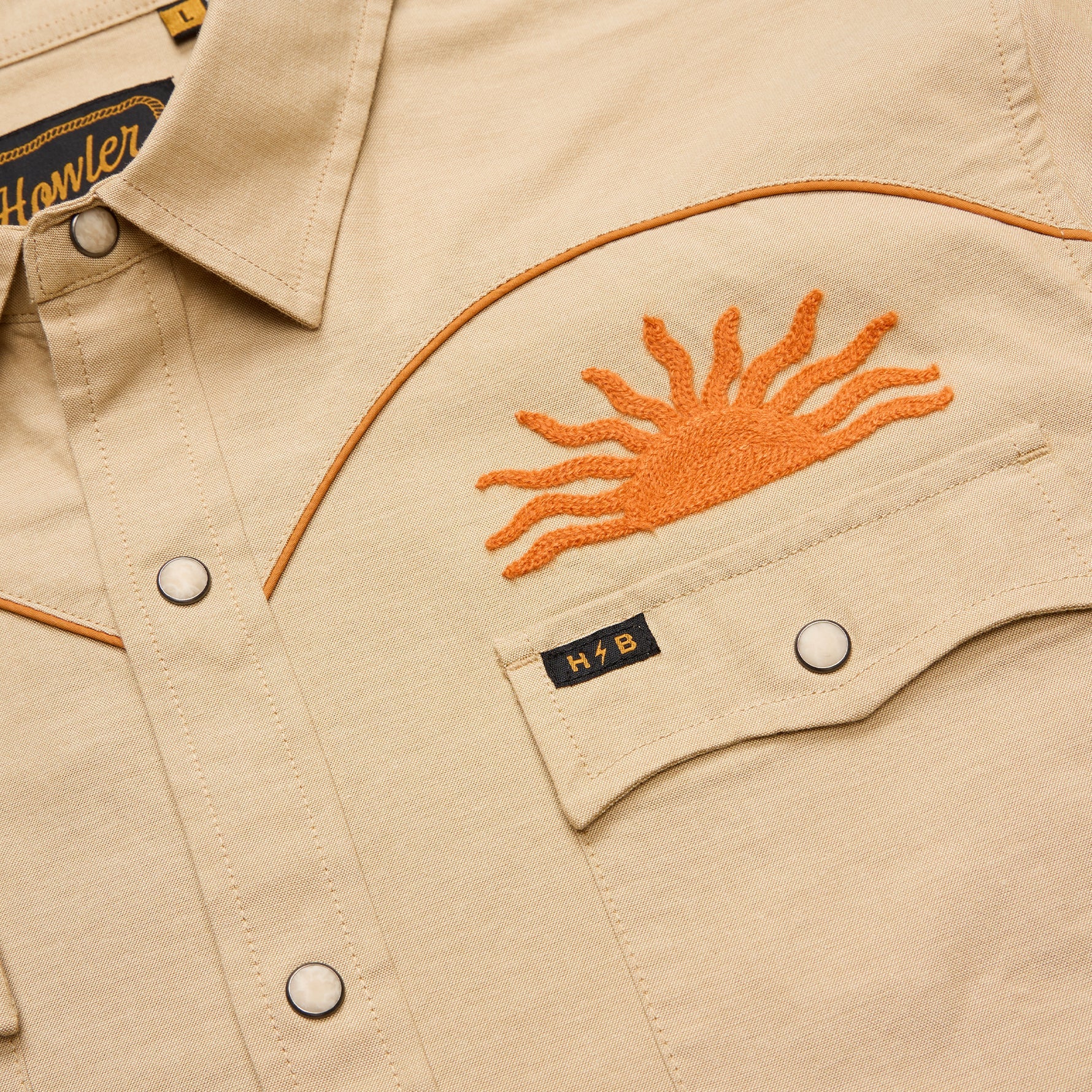 Crosscut Deluxe Snapshirt - El Sol : Gold - Image 7