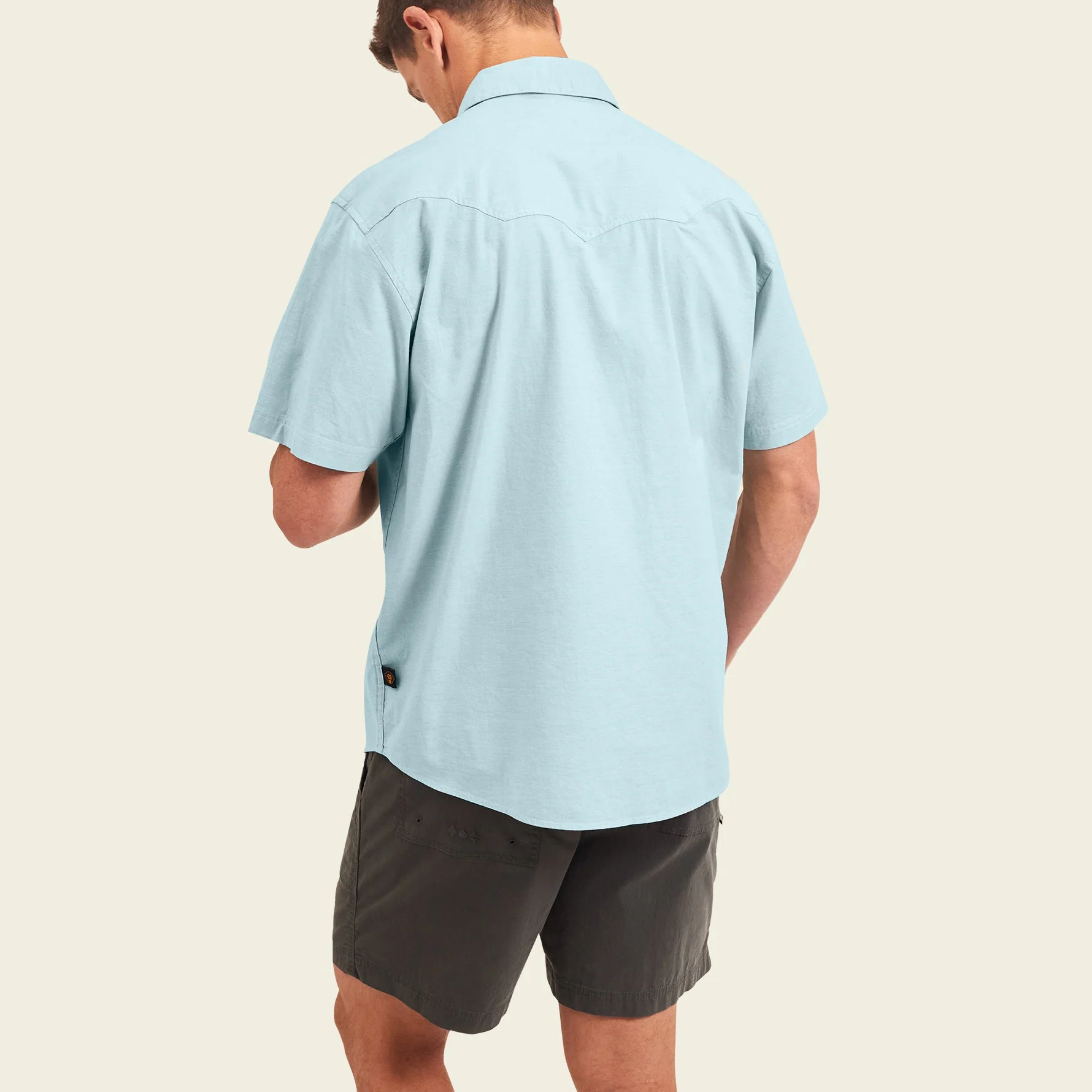 Crosscut Deluxe Shortsleeve Shirt - Fronds : Nile Blue - Image 5