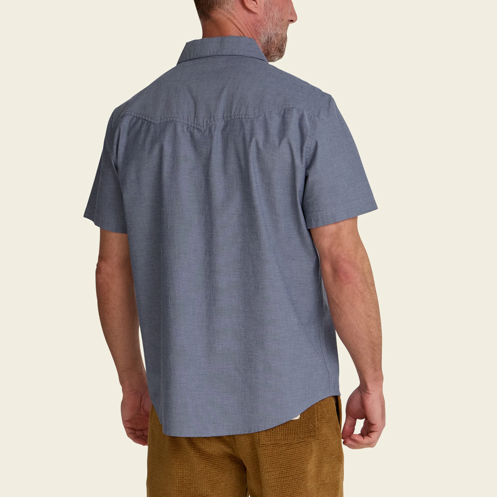 Crosscut Deluxe Shortsleeve Shirt - Noche de Paz : Indigo Chambray - Image 6