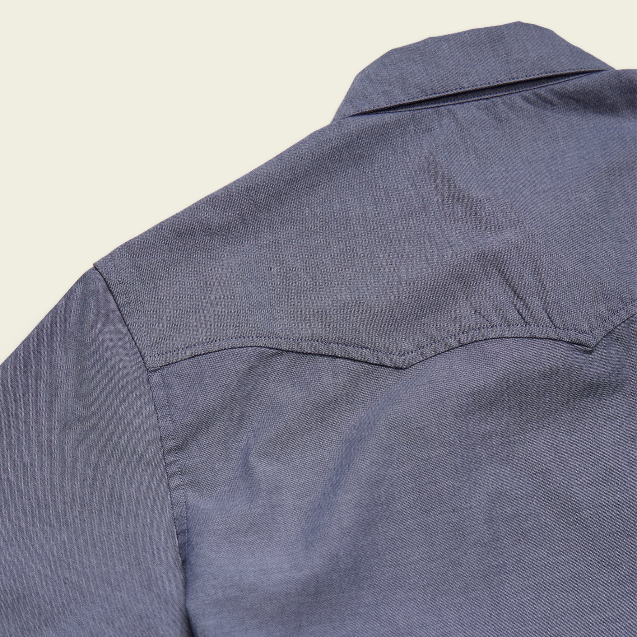 Crosscut Deluxe Shortsleeve Shirt - Noche de Paz : Indigo Chambray - Image 7