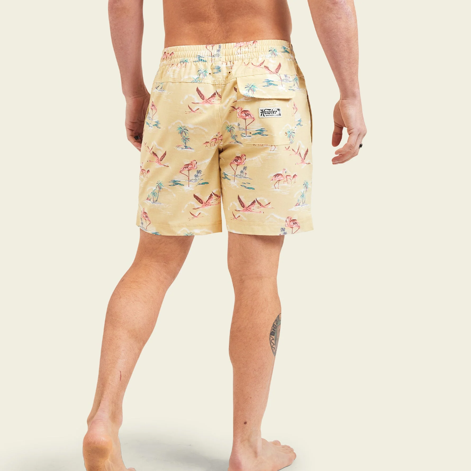Deep Set Boardshorts 17" - Flamingos - Image 4