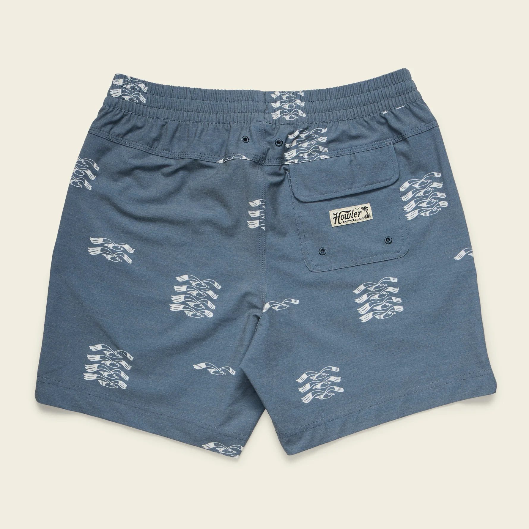 Deep Set Boardshorts 17" - Flocka Seagulls : Key Largo - Image 8