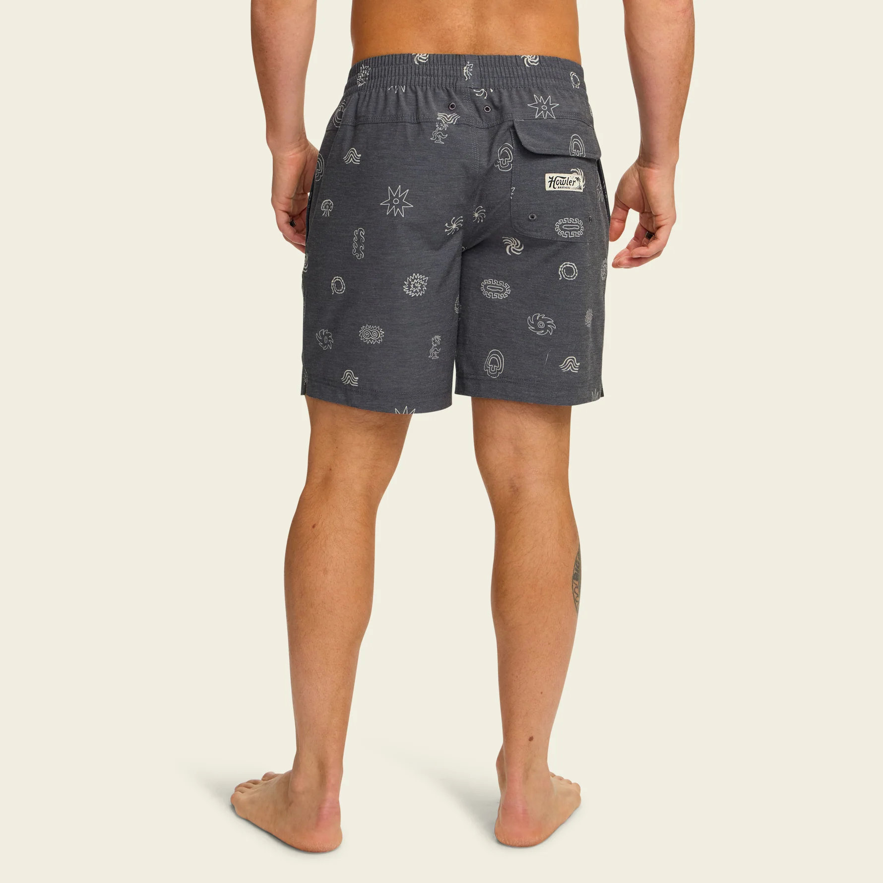 Deep Set Boardshorts 17" - Mementos : Black - Image 4