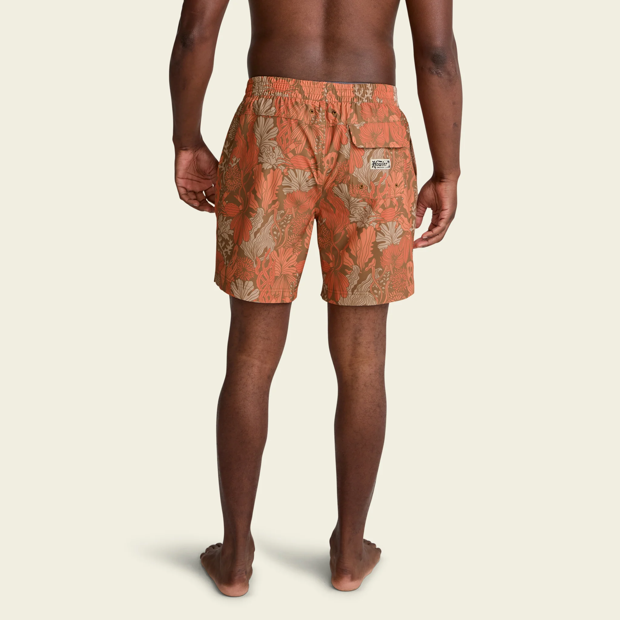 Deep Set Boardshorts - Reef Madness : Tangerine - Image 4