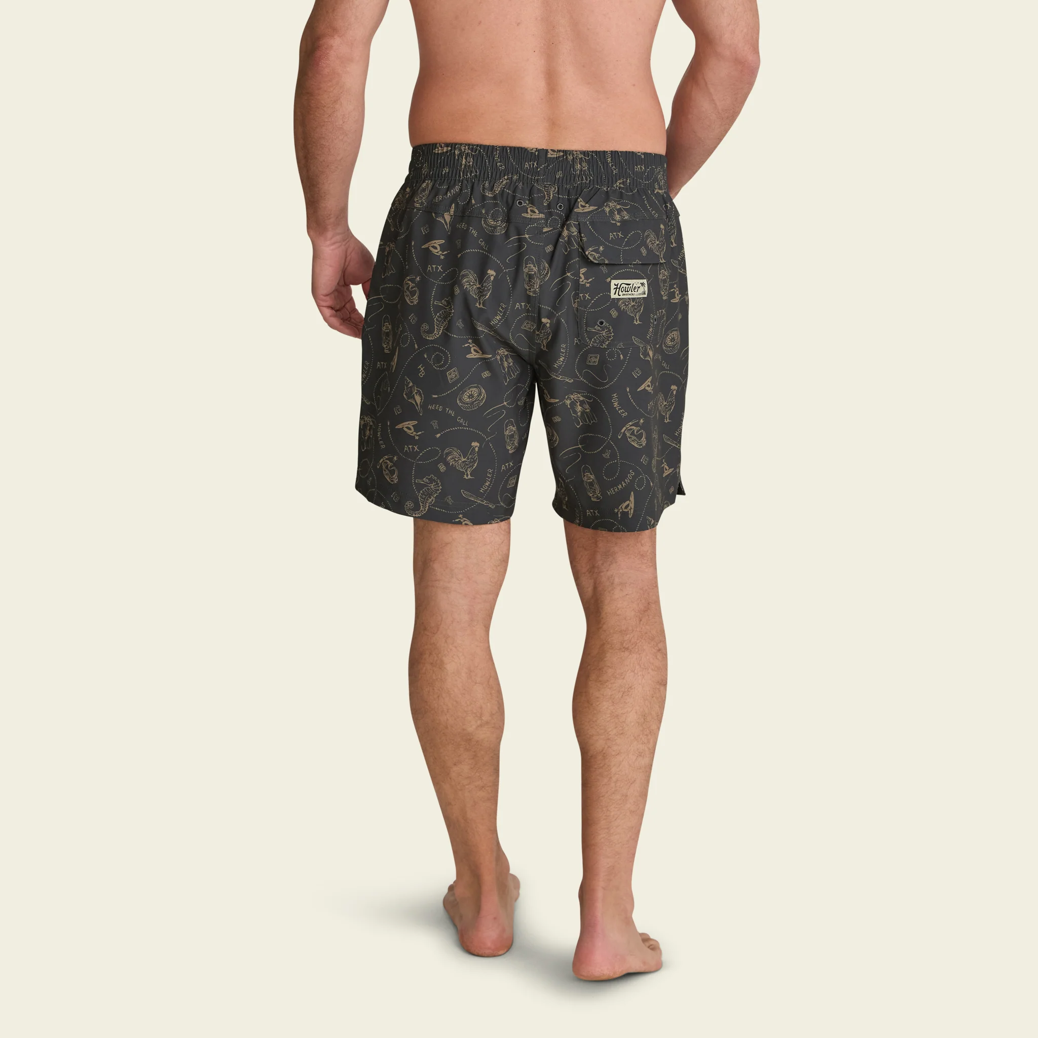 Deep Set Boardshorts - Sea Rodeo : Antique Black - Image 4