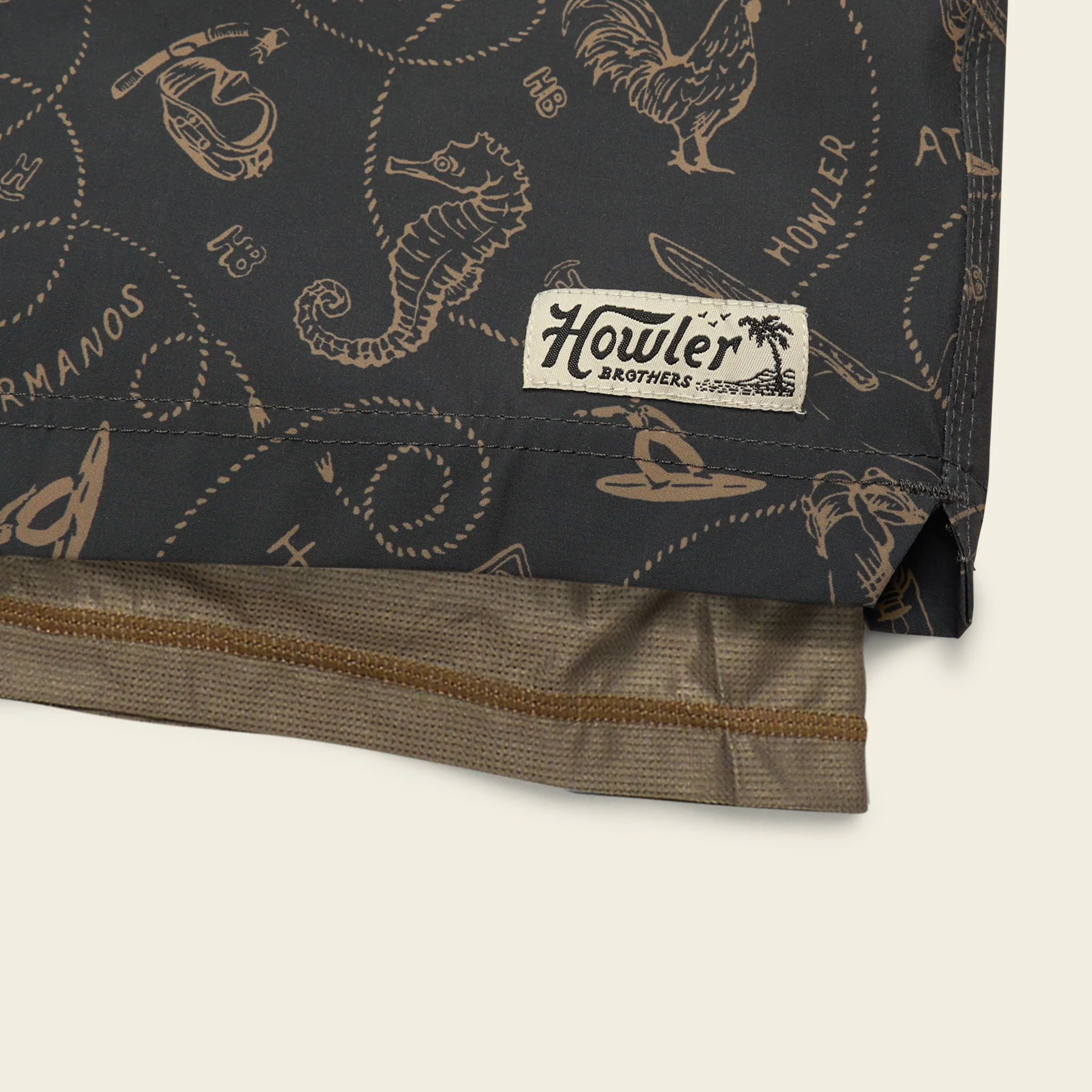 Deep Set Boardshorts - Sea Rodeo : Antique Black - Image 5