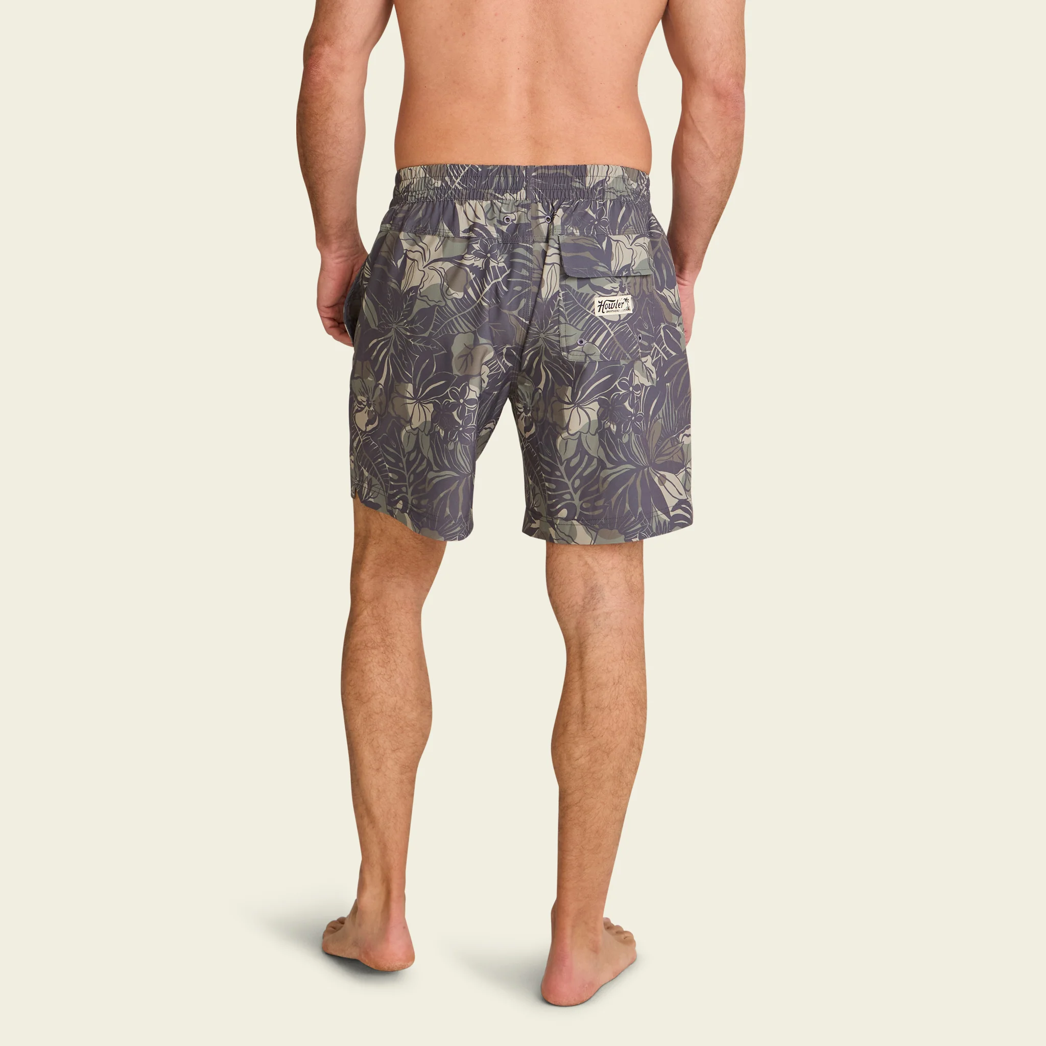 Deep Set Boardshorts - Tropic Noir : Antique Black - Image 4