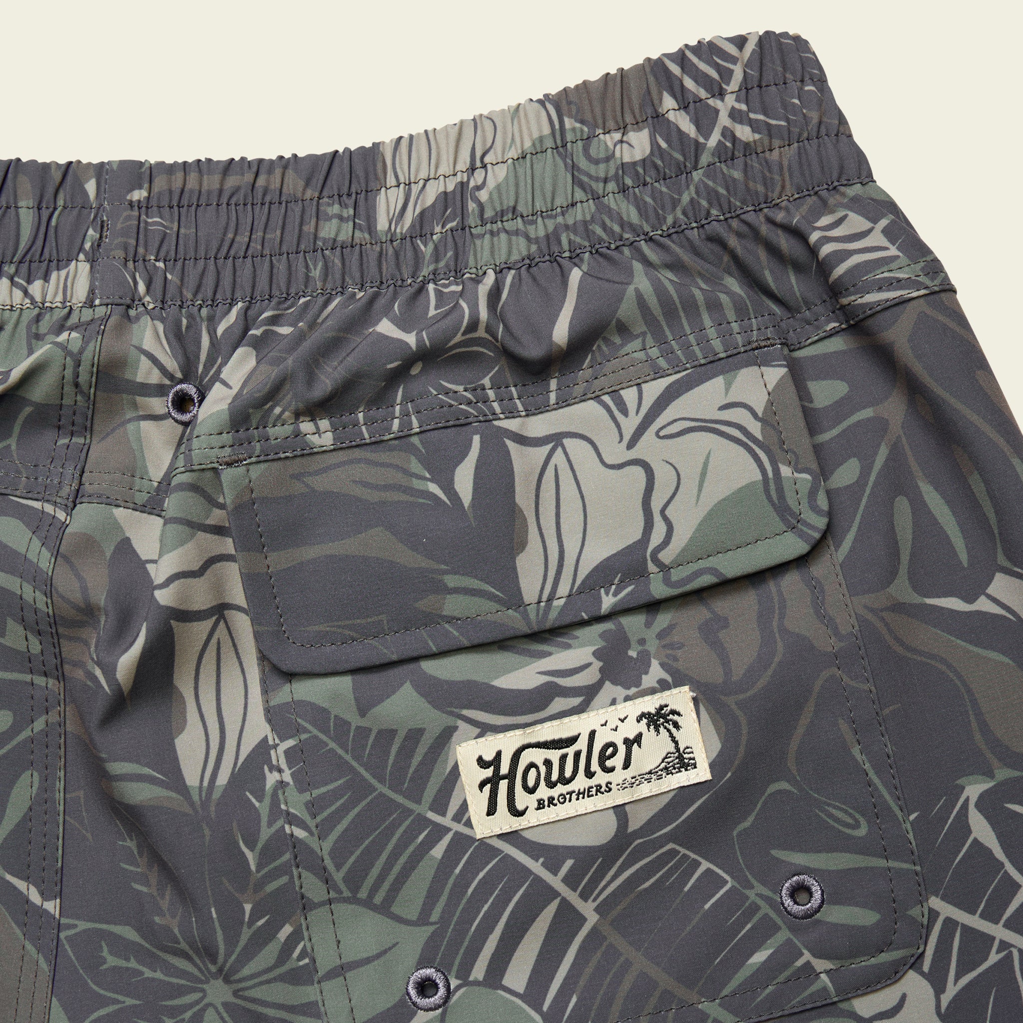 Deep Set Boardshorts - Tropic Noir : Antique Black - Image 6