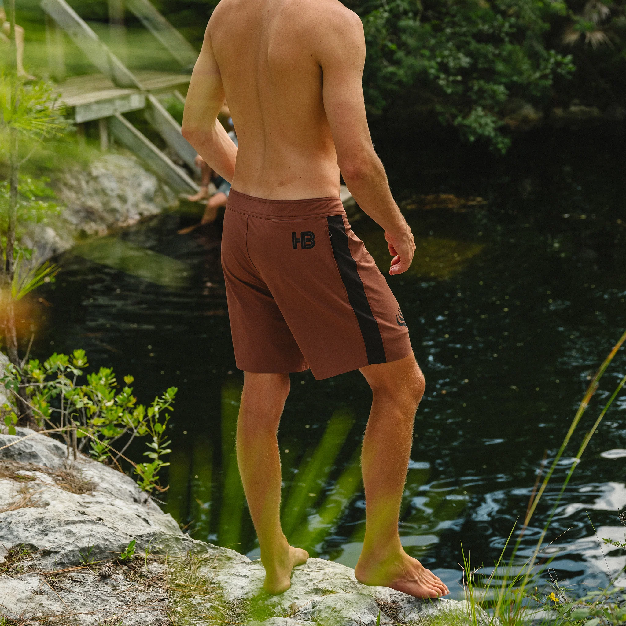 Del Este Boardshorts - Seagrass : Mink Brown - Image 7