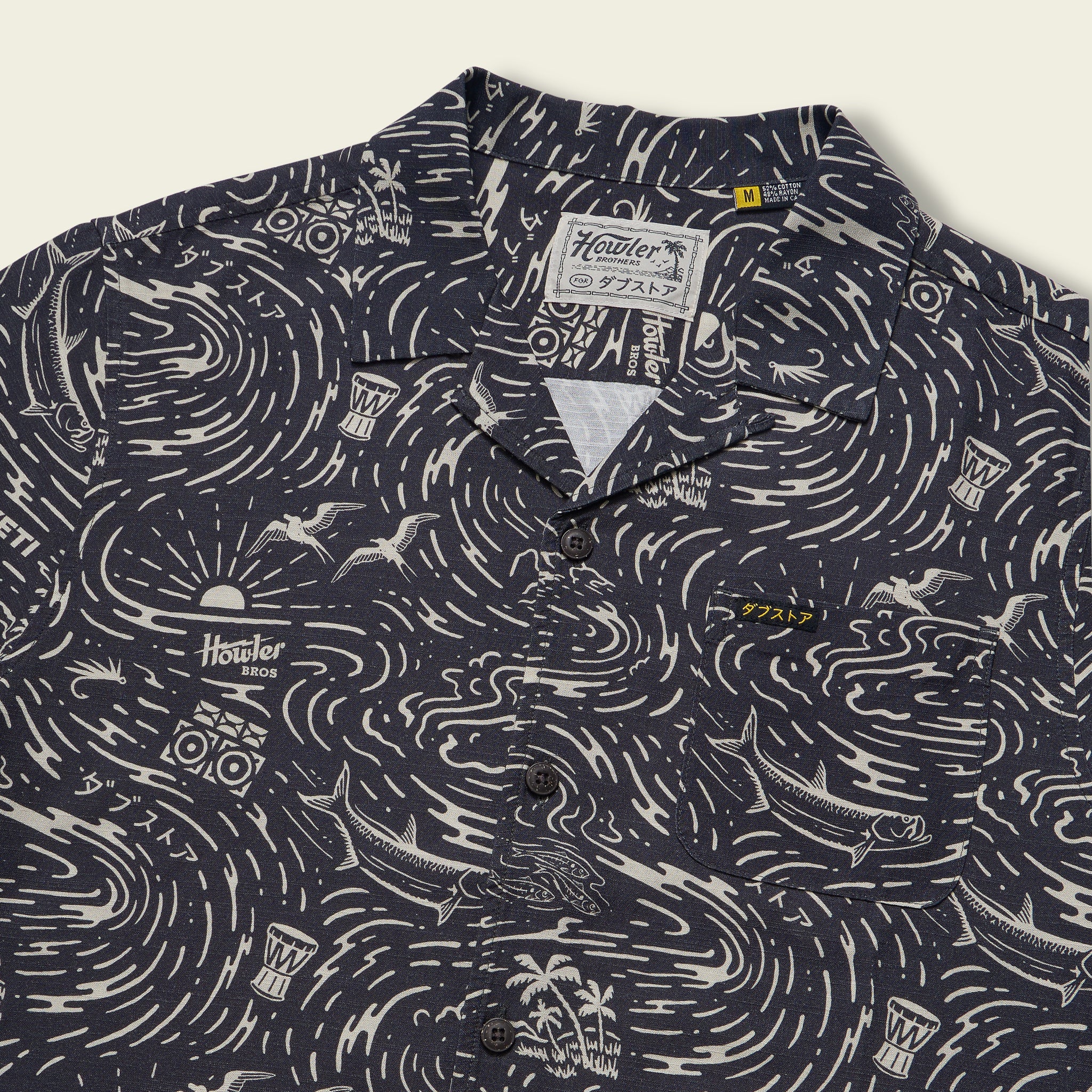 Dub Store Monoloha Shirt - Naoki Nautical : Antique Black - Image 3