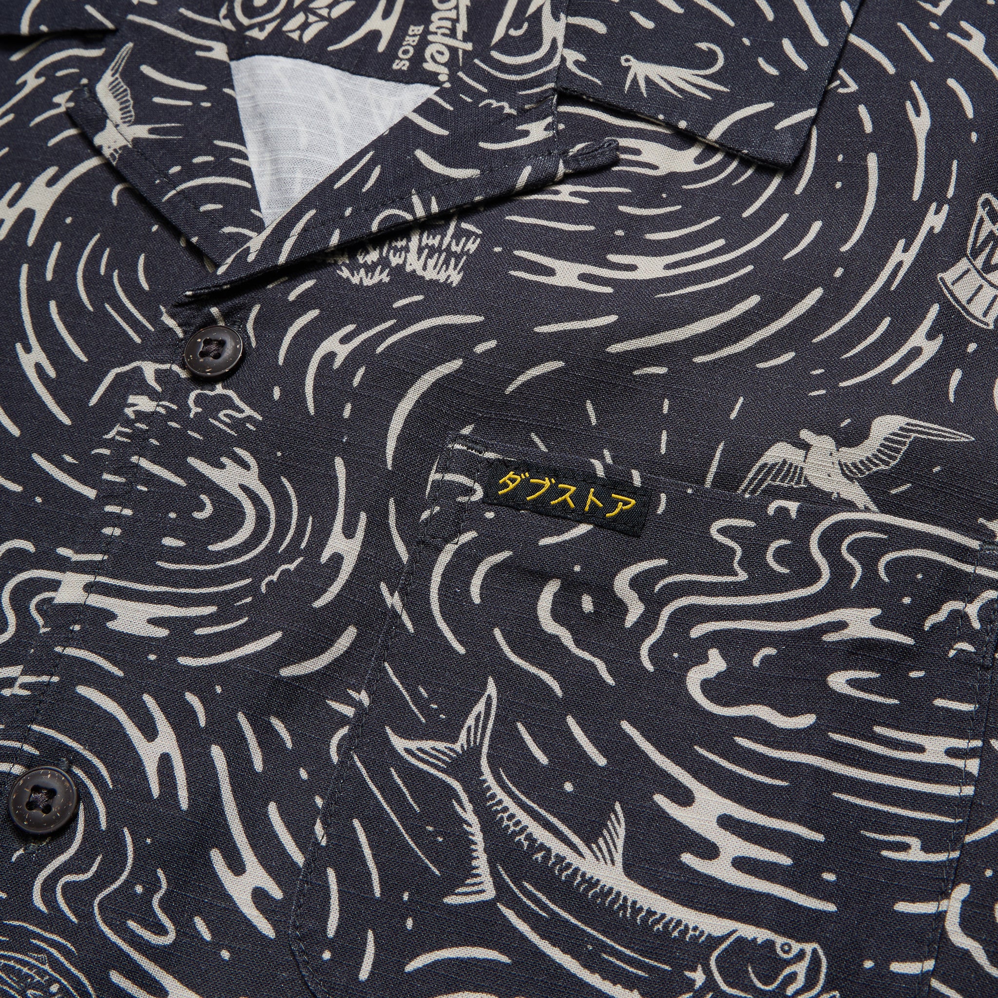 Dub Store Monoloha Shirt - Naoki Nautical : Antique Black - Image 4
