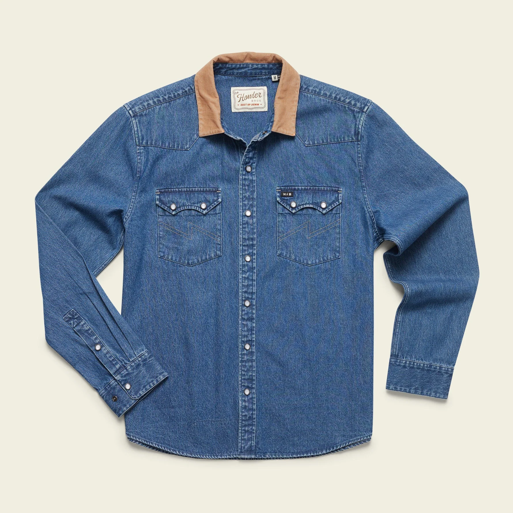 Dust Up Denim Snapshirt - Image 3