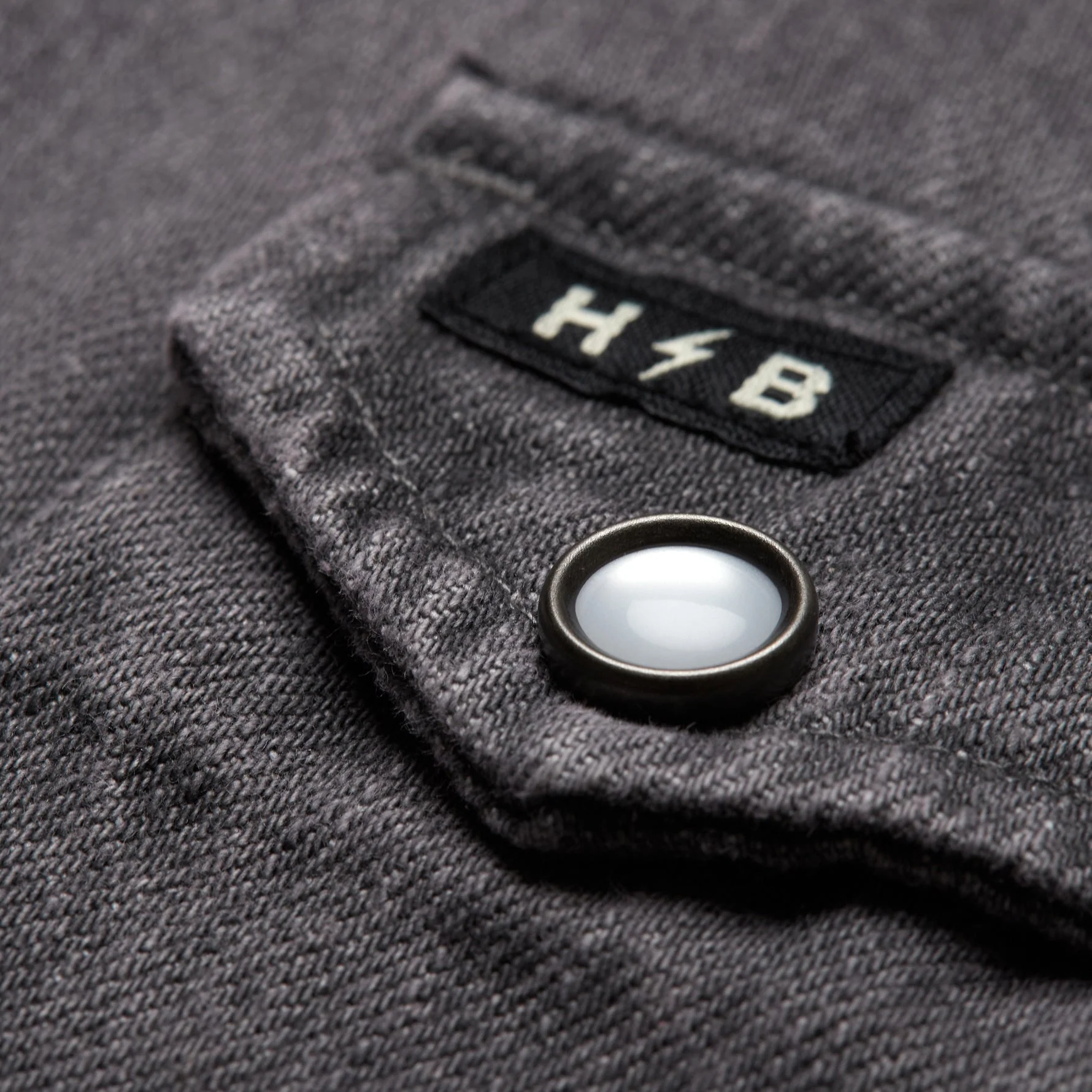 Dust Up Denim Snapshirt - Jovi Grey Wash - Image 3