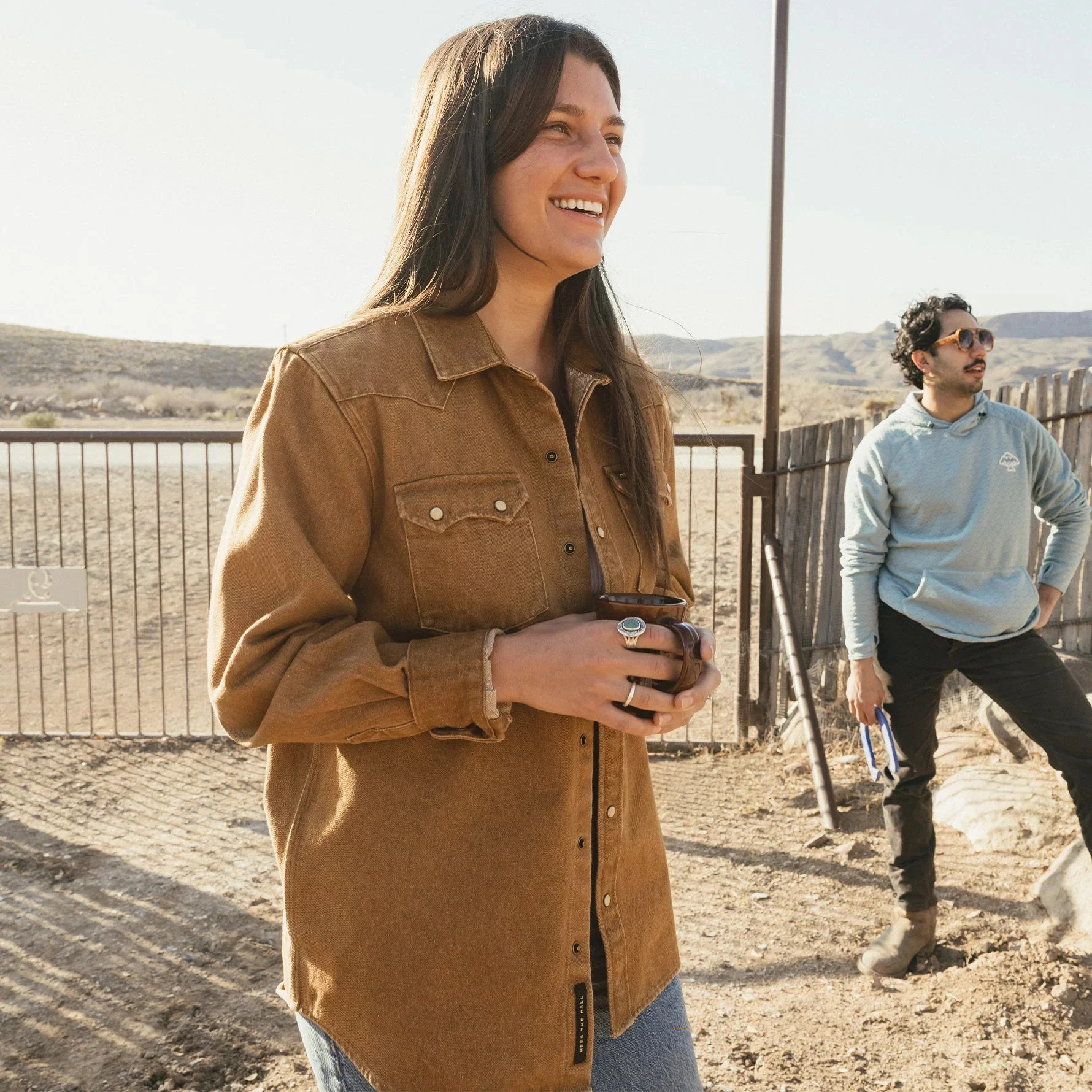 Dust Up Denim Snapshirt - Owens Oaker Wash - Image 8