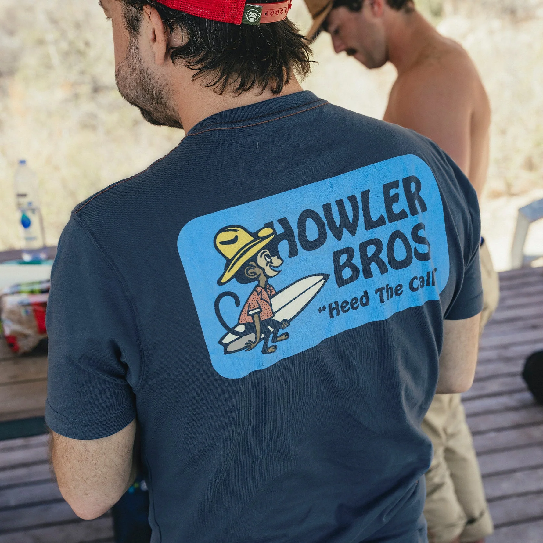 El Monito Surfs Badge T-Shirt - Key Largo - Image 2