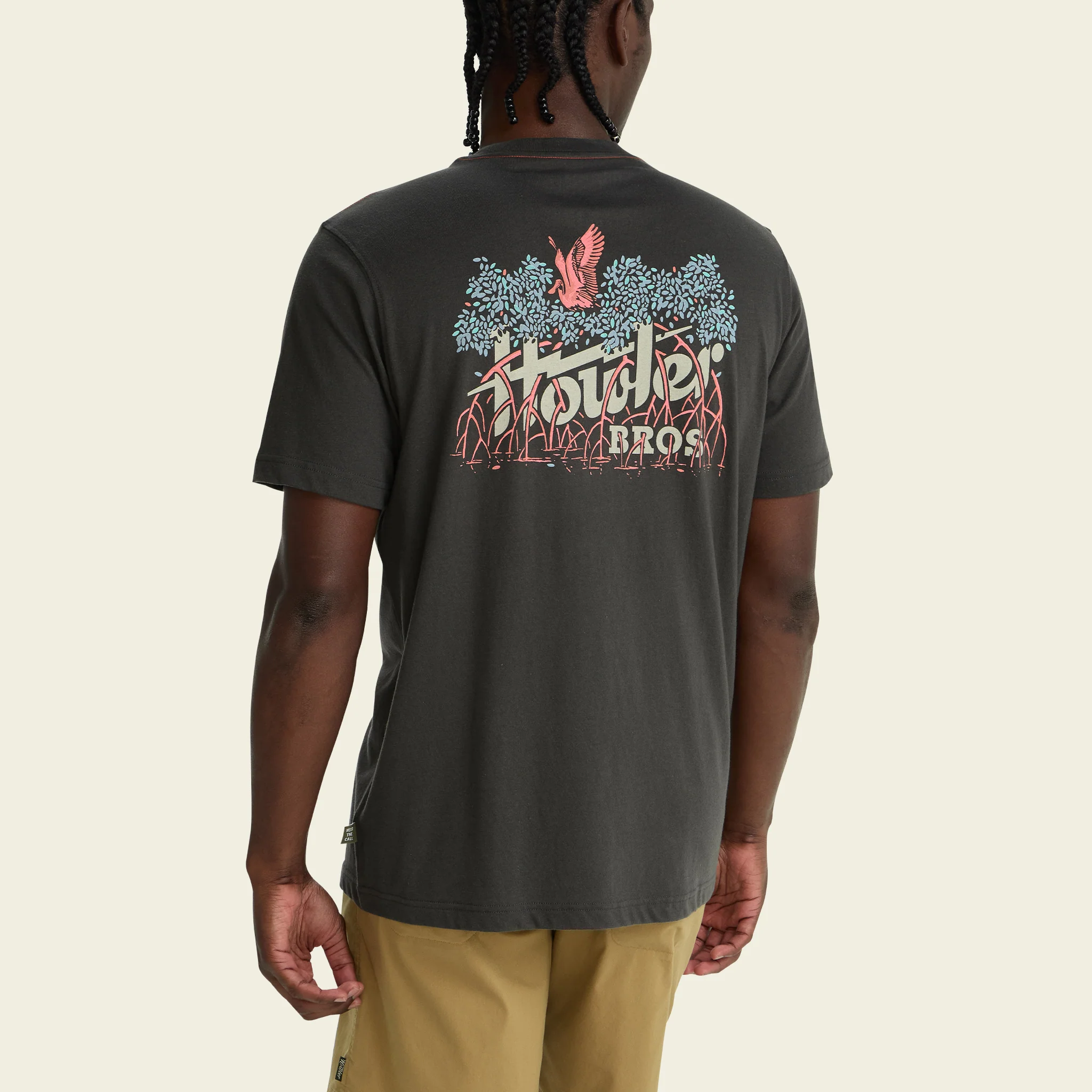 Electric Mangroves T-Shirt - Antique Black - Image 5