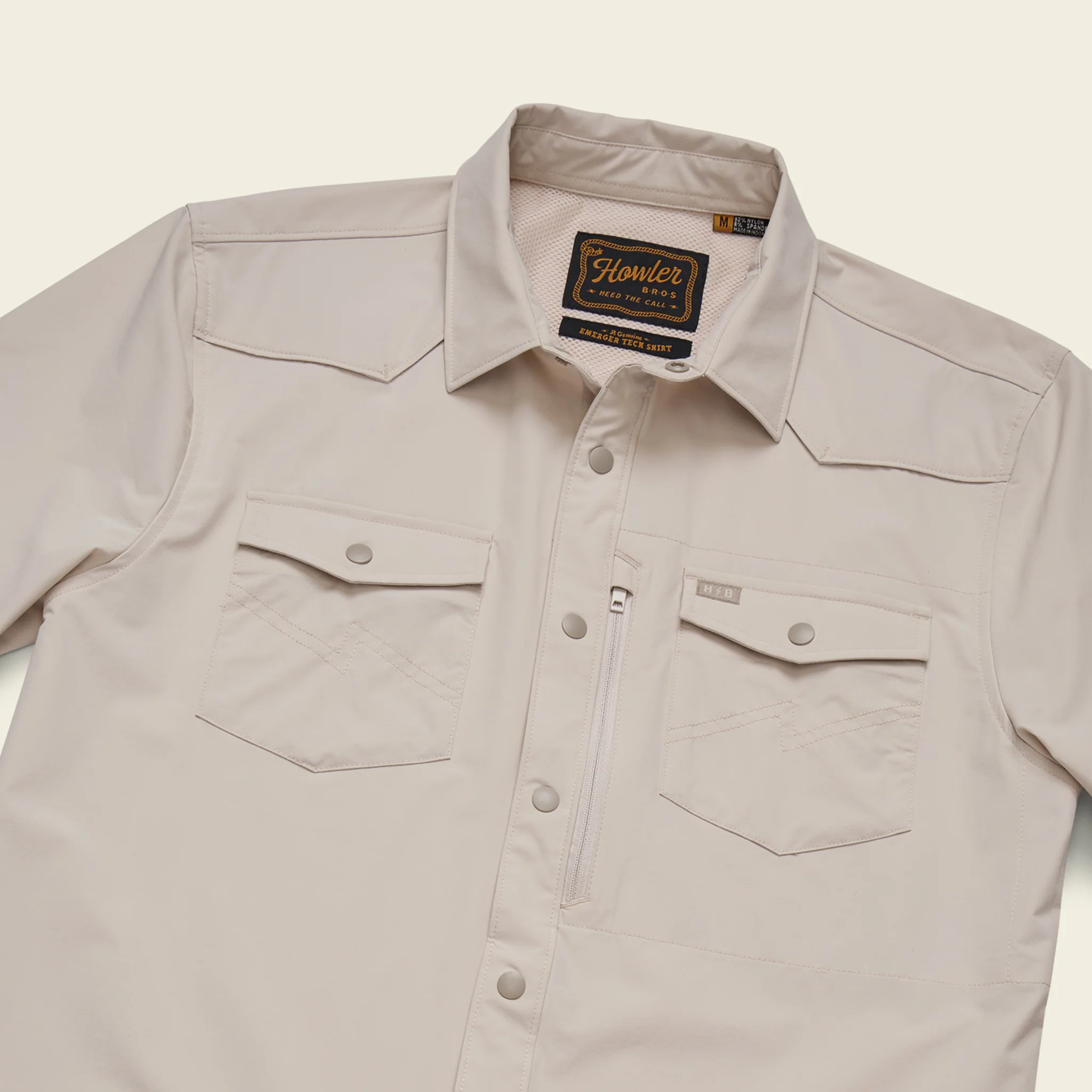 Emerger Tech Longsleeve - Chalk - Image 3