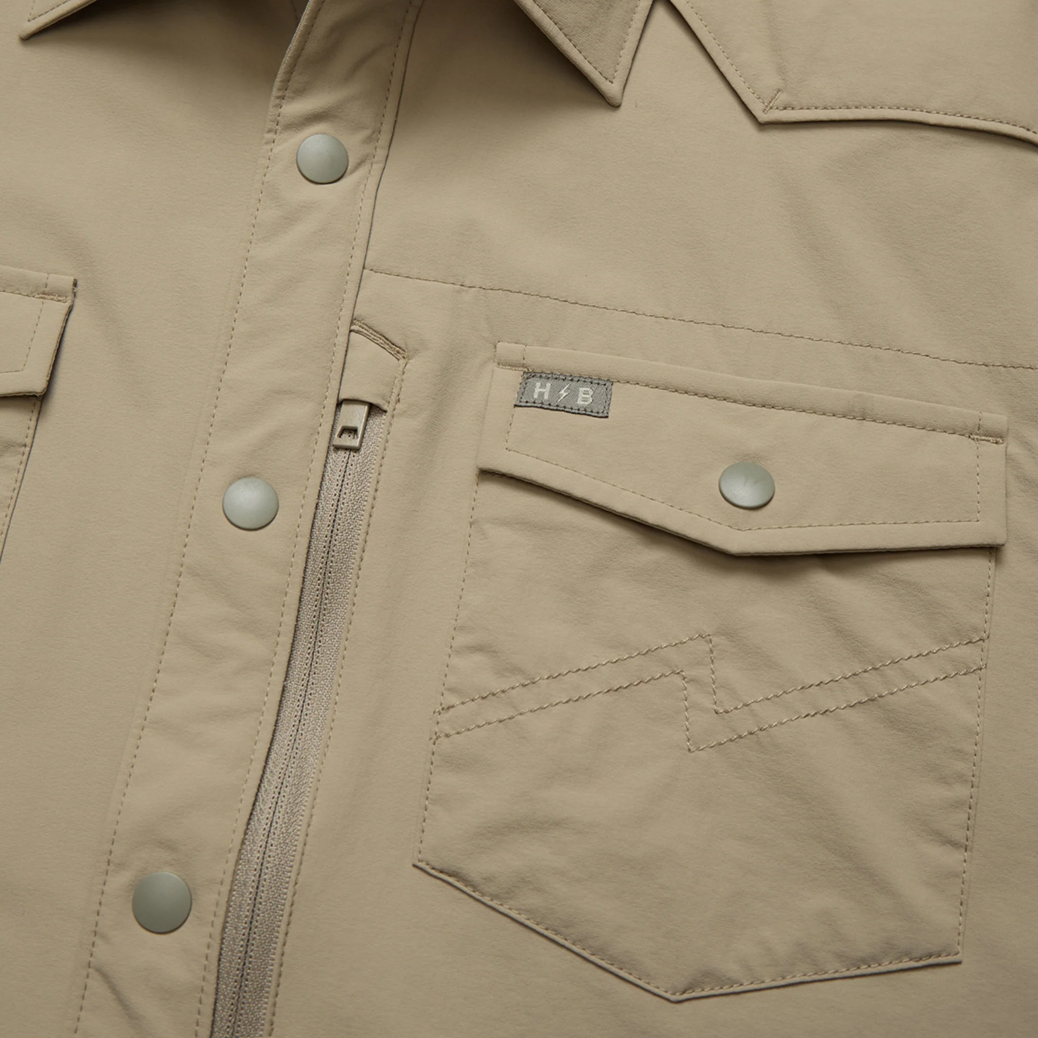 Emerger Tech Longsleeve - Driftwood - Image 5