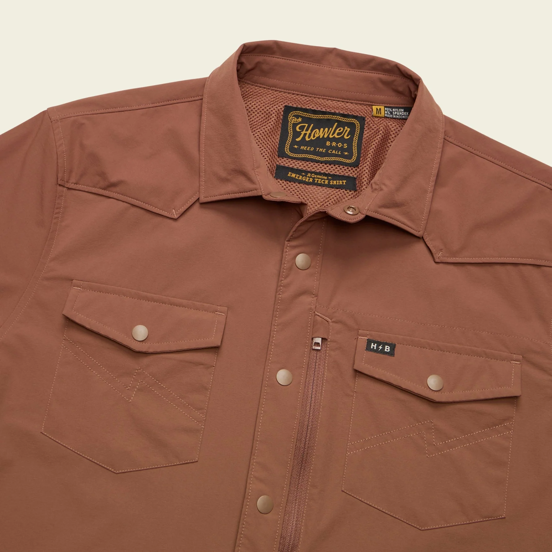 Emerger Tech Longsleeve - Mink Brown - Image 3