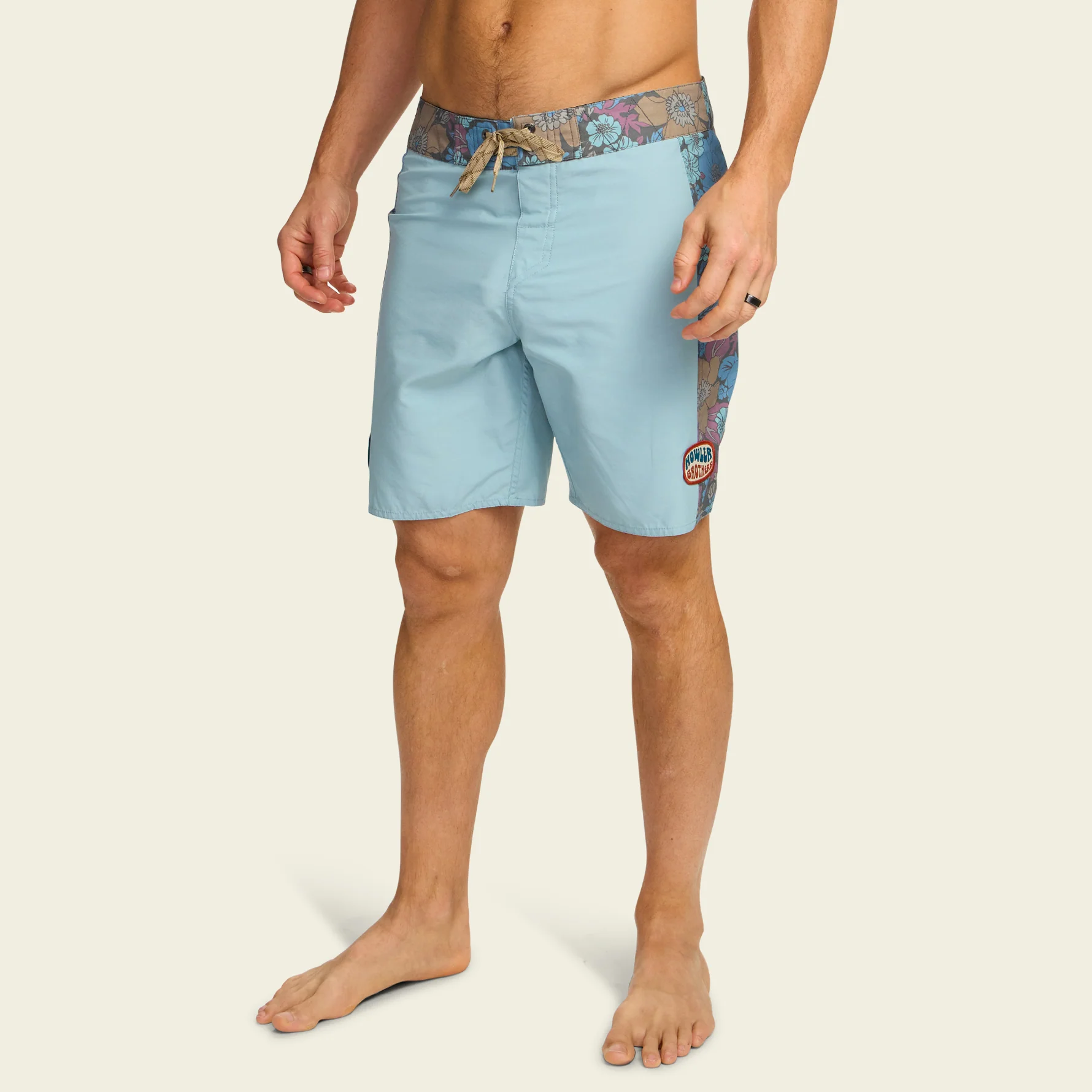 Ensueño Boardshorts 18" - Flower Power : Pool Blue - Image 3